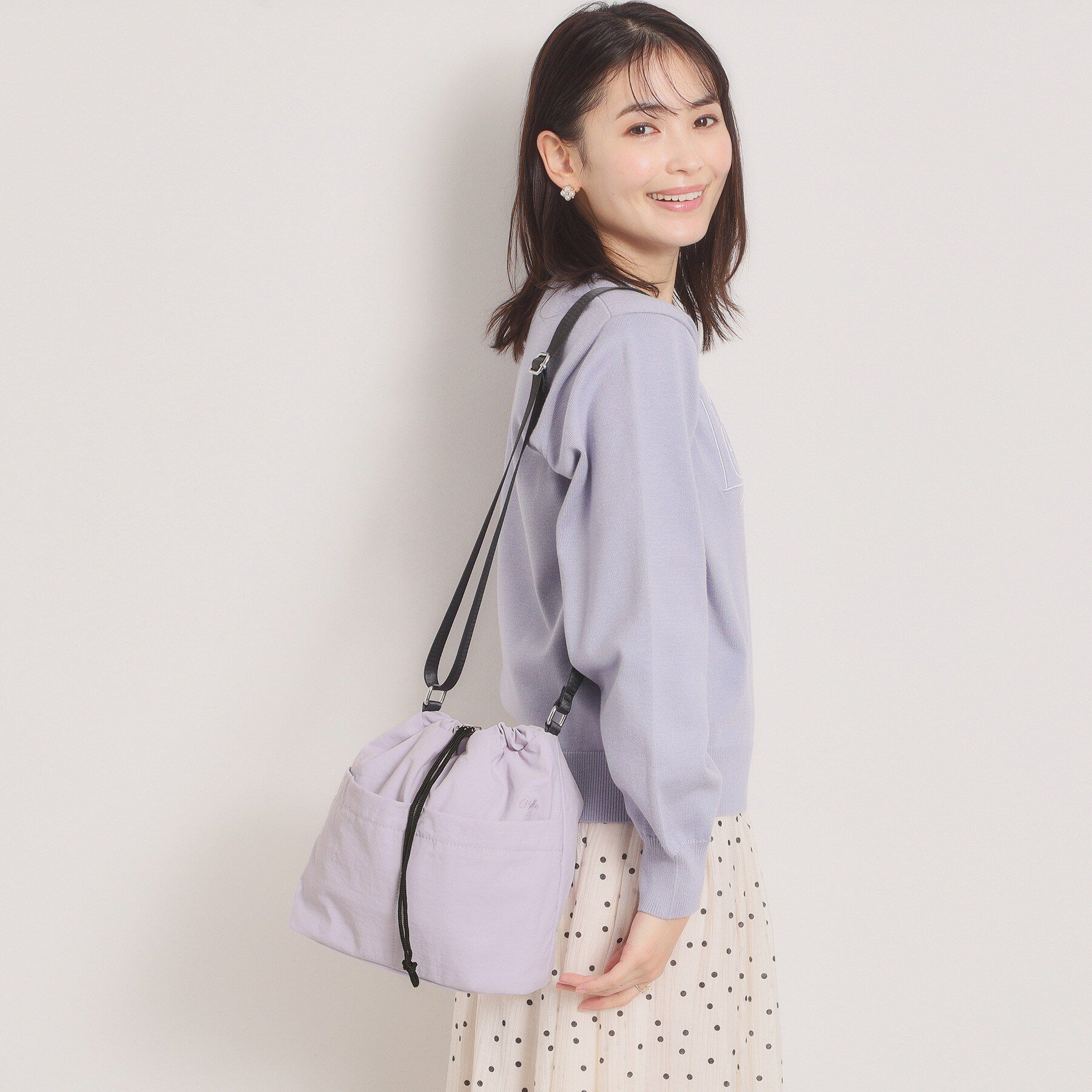 ITS&rsquo;DEMO「【5ポケット】刺繍ドロストショルダー」|ショルダー・メッセンジャー|