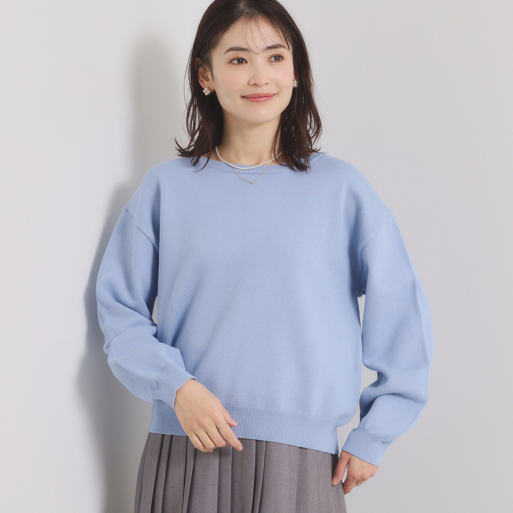 ITS&rsquo;DEMO「【洗濯機OK】スウェットライクニット」|ニット・セーター|