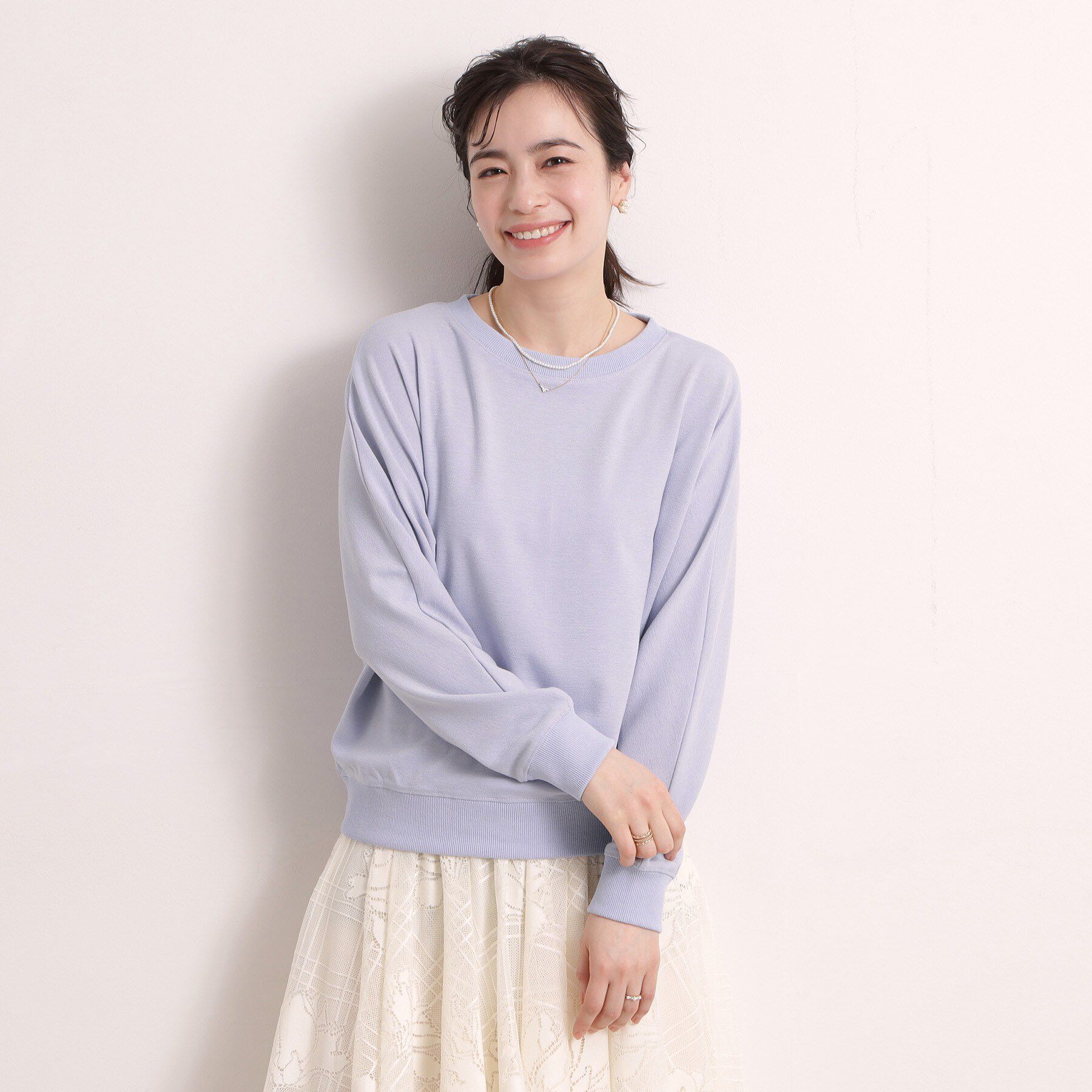 ITS&rsquo;DEMO「【手洗い可】ラメポンチドルマンプルオーバー」|Tシャツ・カットソー|