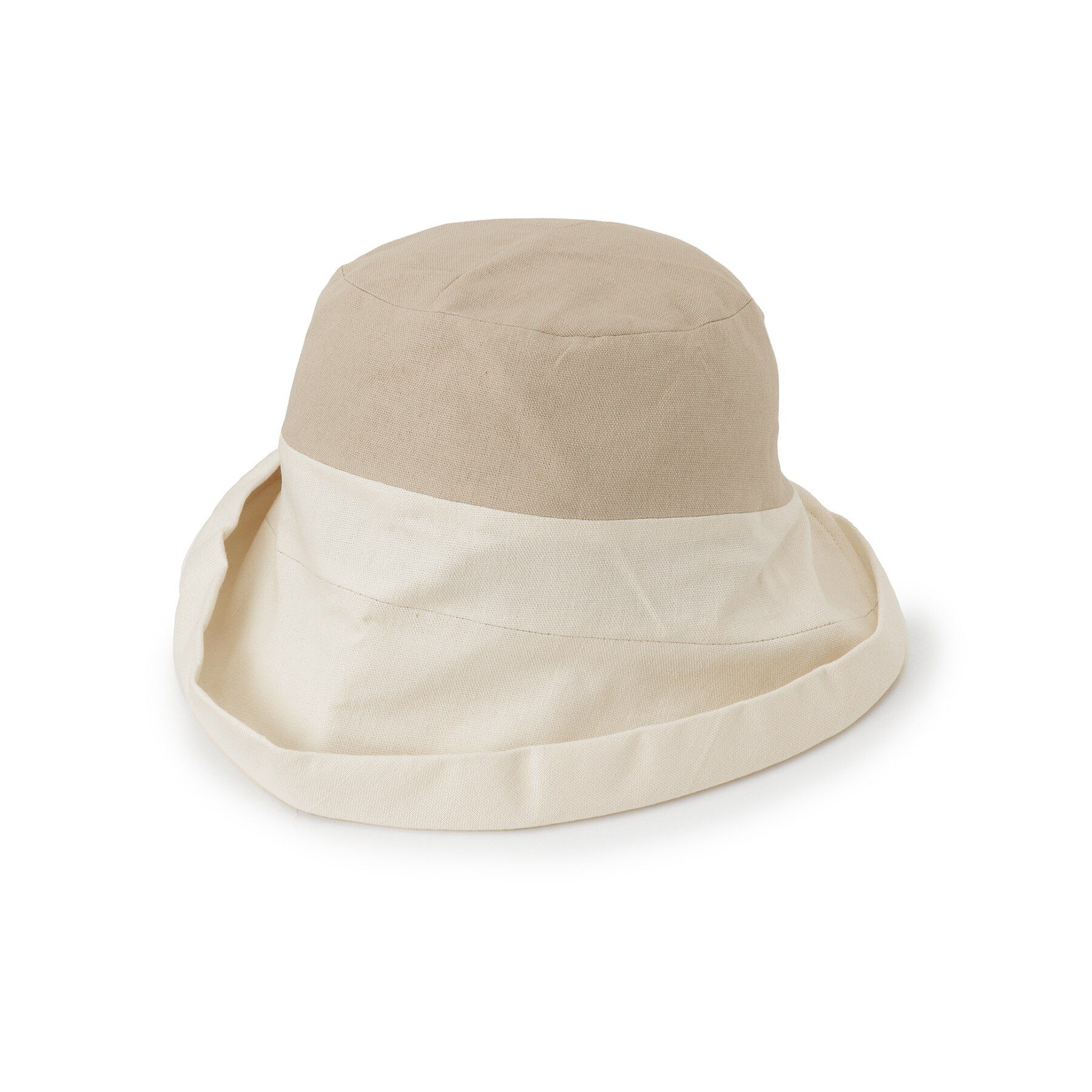 ITS&rsquo;DEMO「【手洗い可／冷感／UV】折り返しヘムバイカラーハット」|ハット|