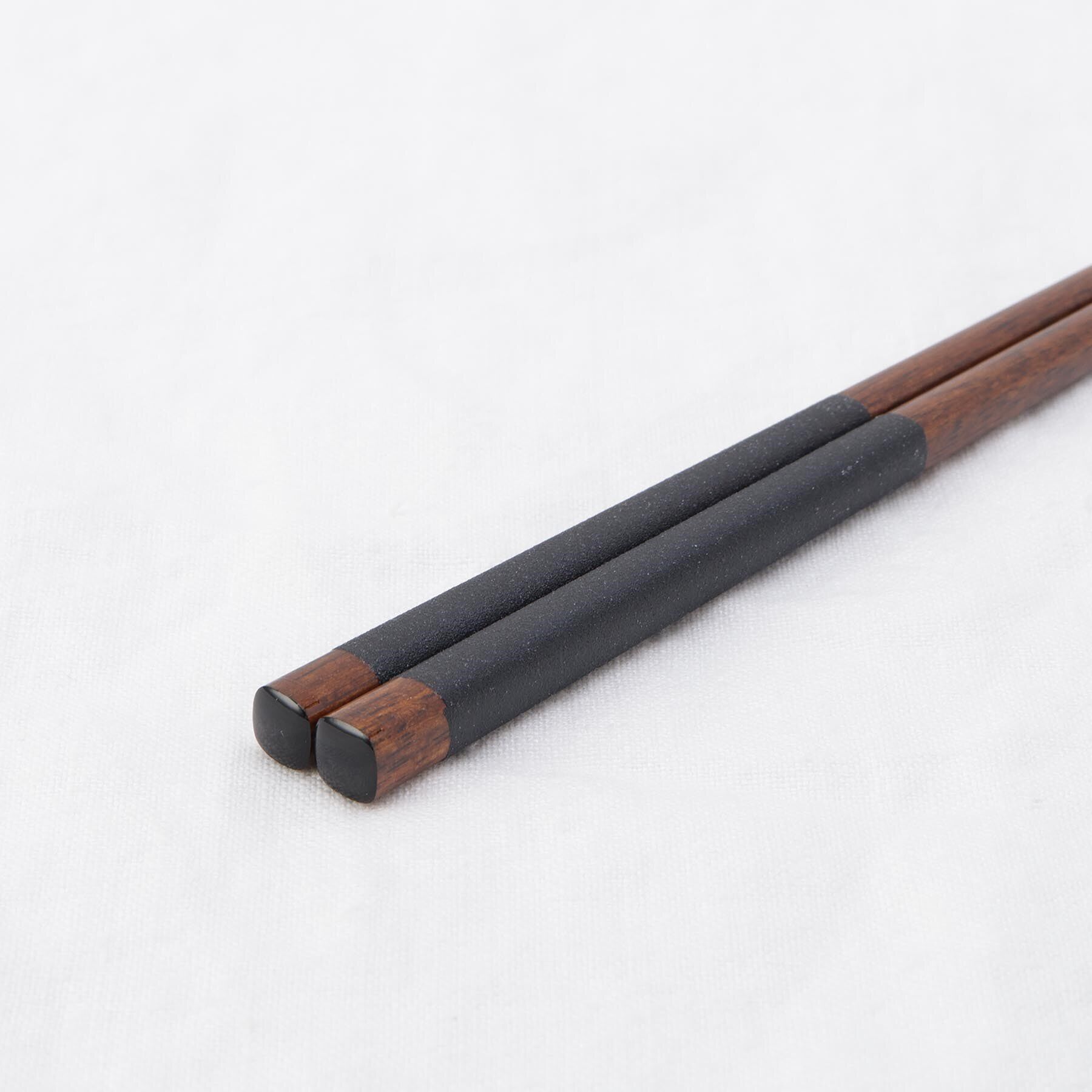 212 KITCHEN STORE「箸 食洗先角いろどり 黒 23cm」|食器・キッチングッズ|