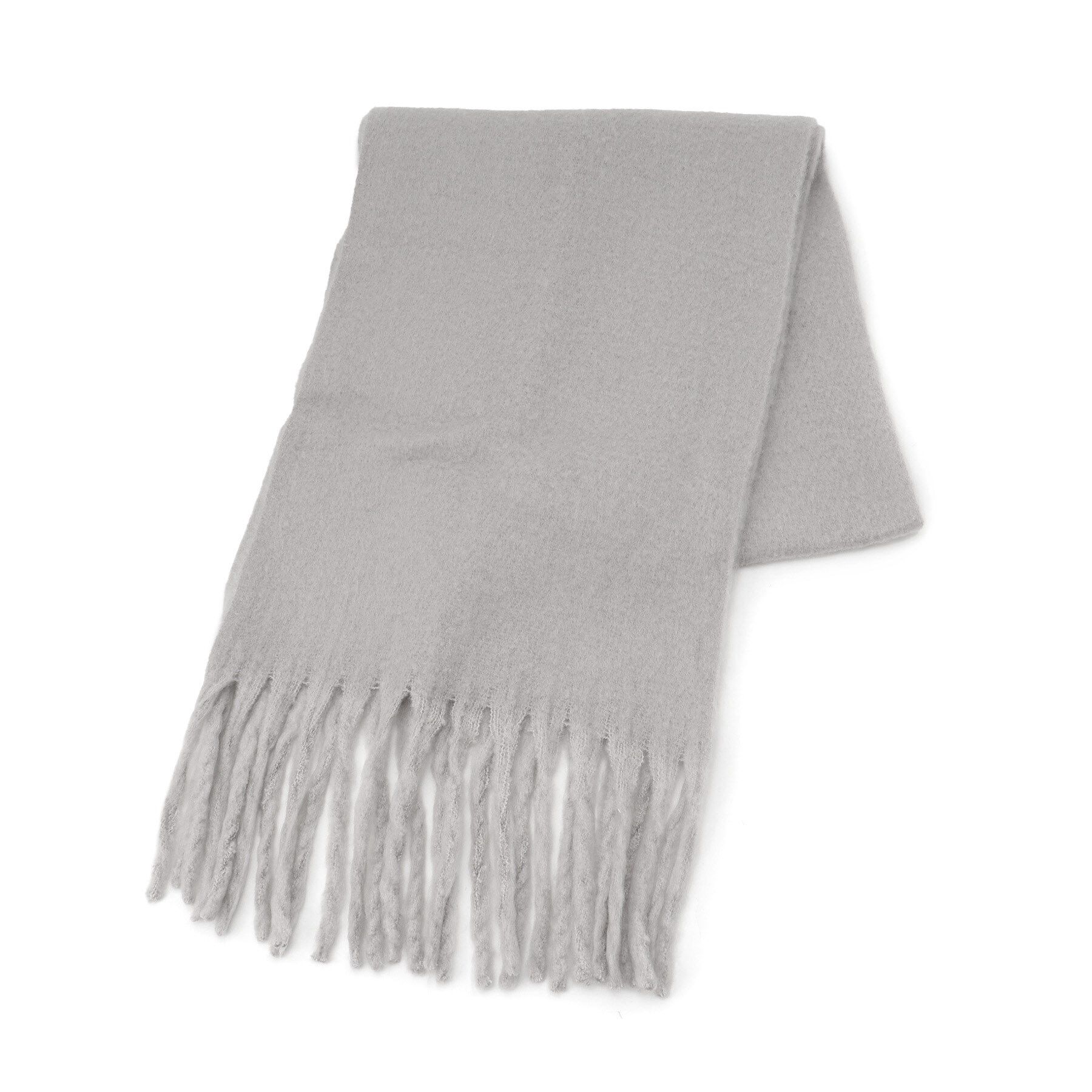 Ober Tashe「アレンジしやすい250cm カラフルボリュームストールマフラー　累計販売約5000枚【防寒／マフラー」|ストール|グレー(412)