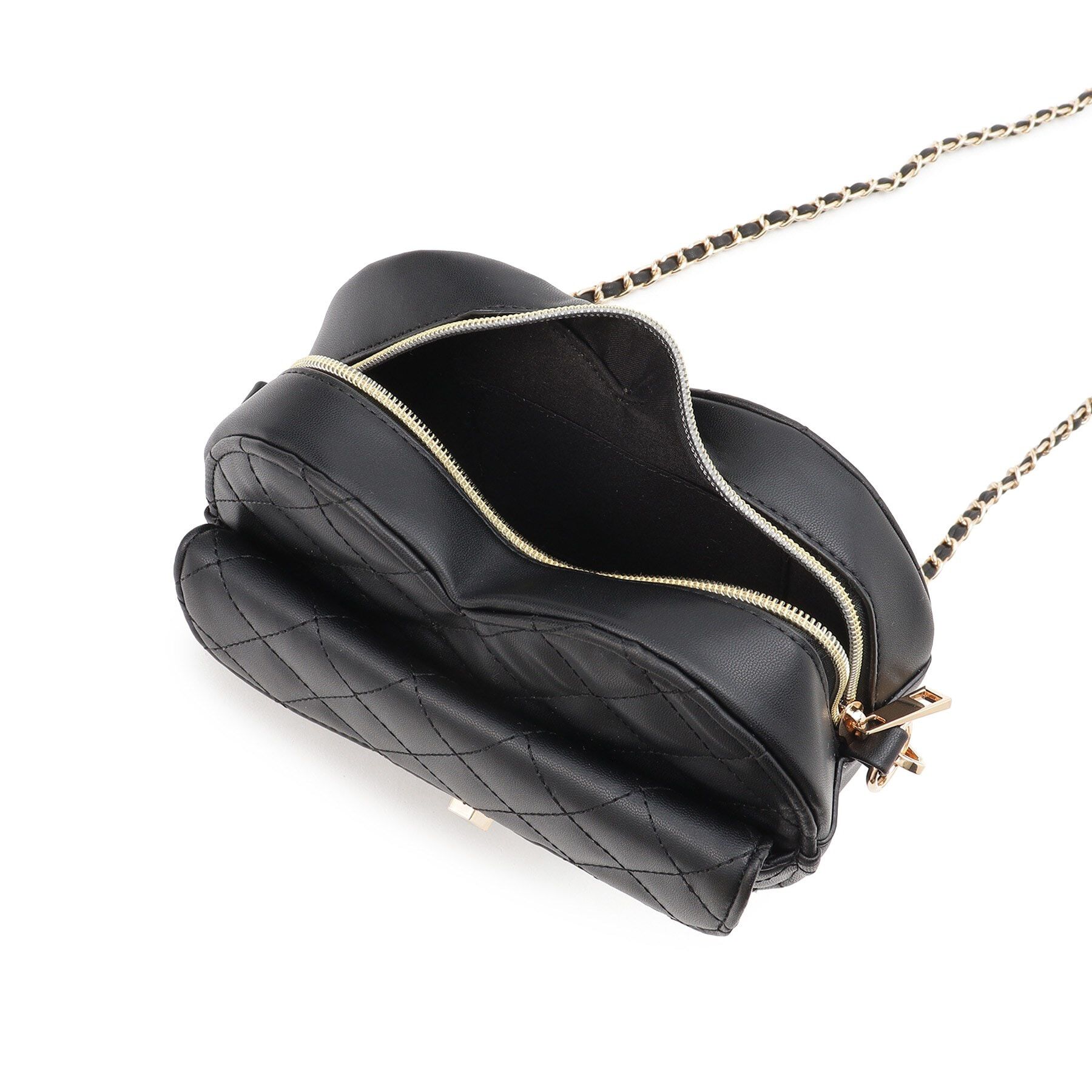 Ober Tashe「ハート キルト チェーンベルト ショルダーバッグ」|ショルダー・メッセンジャー|