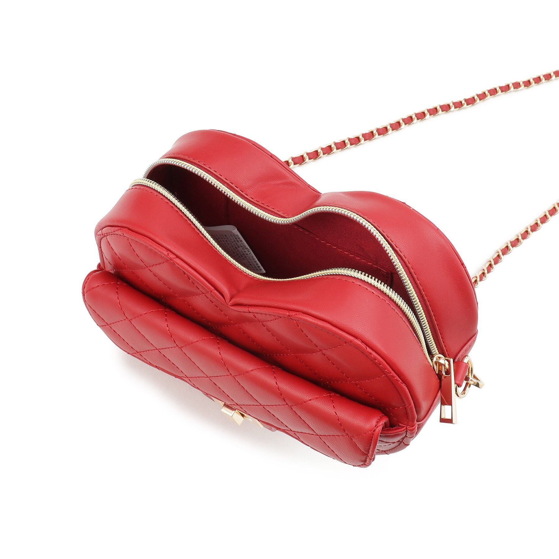 Ober Tashe「ハート キルト チェーンベルト ショルダーバッグ」|ショルダー・メッセンジャー|