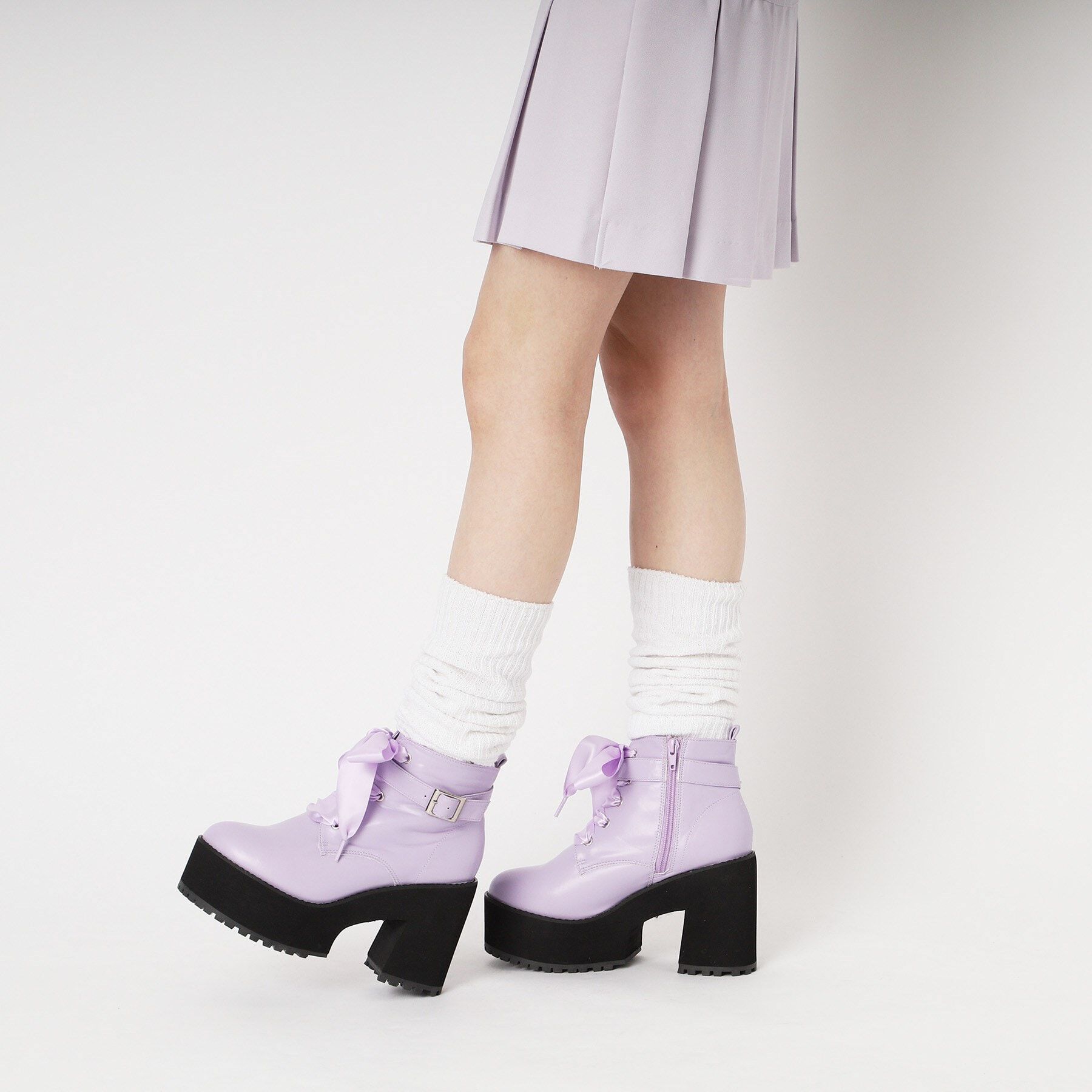 csT&P「厚底レースアップブーツ」|ショートブーツ|