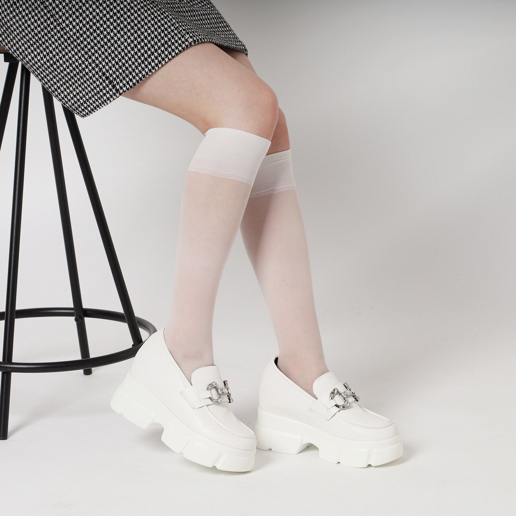 csT&P「厚底キラキラチャーム付きローファーパンプス」|パンプス|