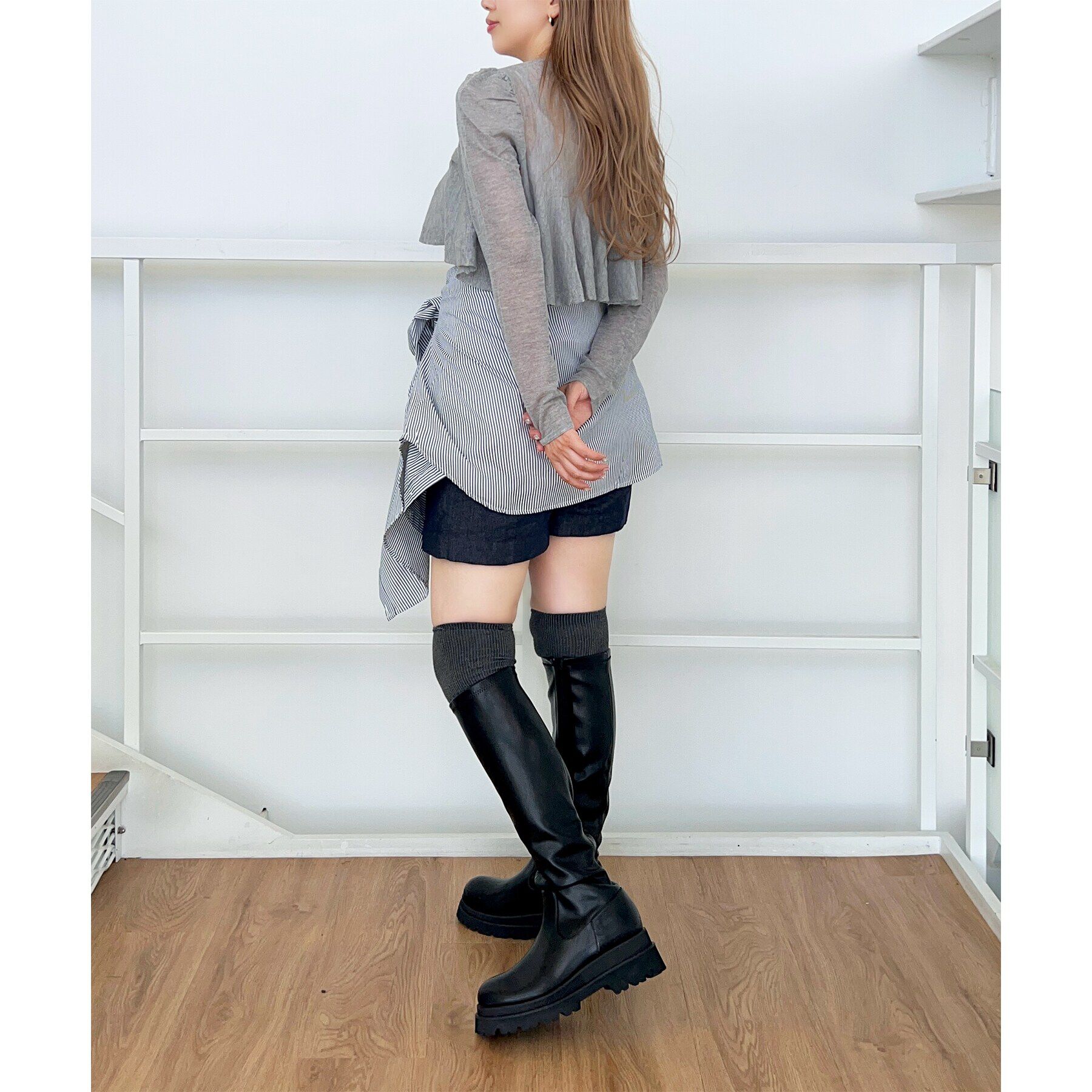 ESPERANZA「晴雨兼用タンクソールロングブーツ」|ショートブーツ|