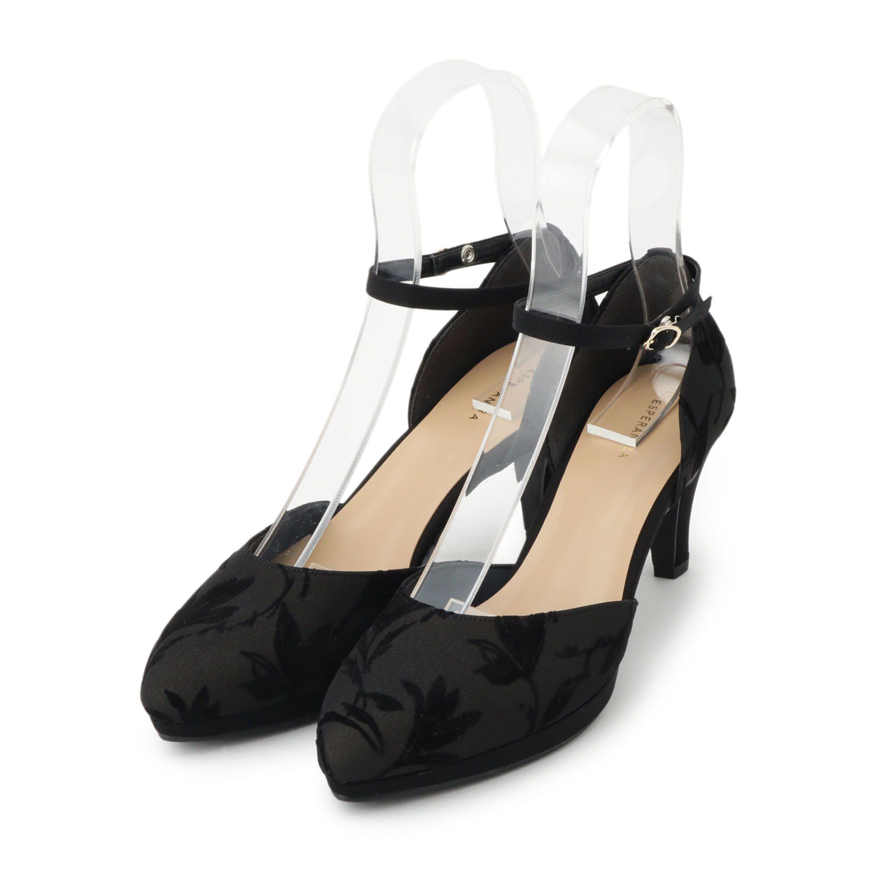 ESPERANZA「セパレートパンプス」|パンプス|リーフブラック(91