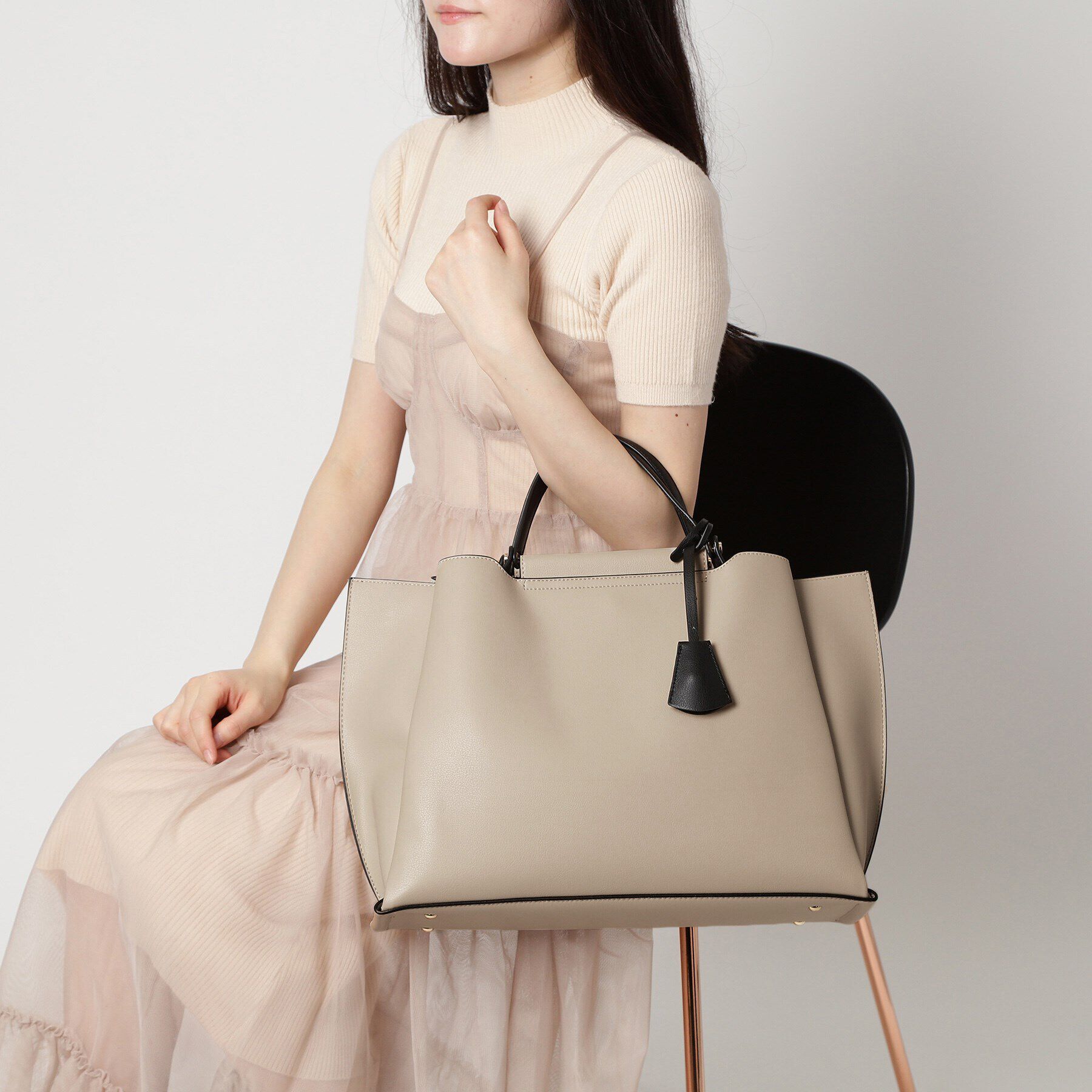 ESPERANZA「【大容量／通勤・通学にピッタリ】横型A4トートバッグ」|トートバッグ|