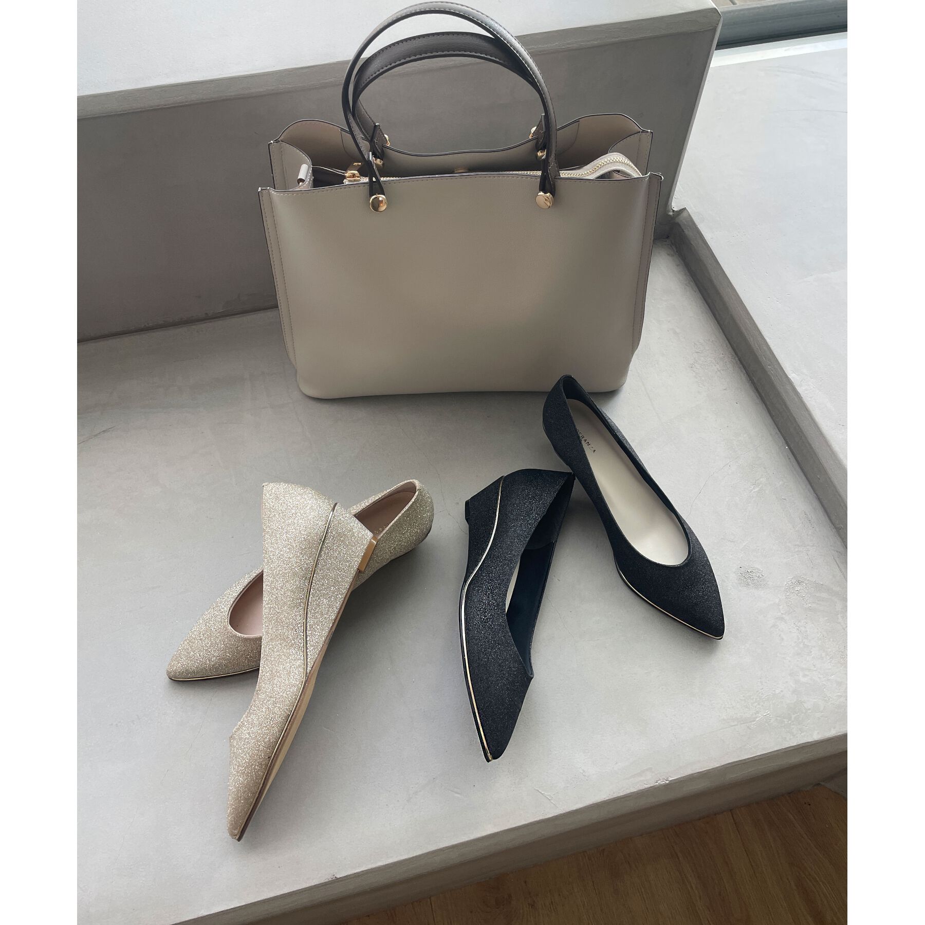 ESPERANZA「ポインテッドウェッジパンプス」|パンプス|