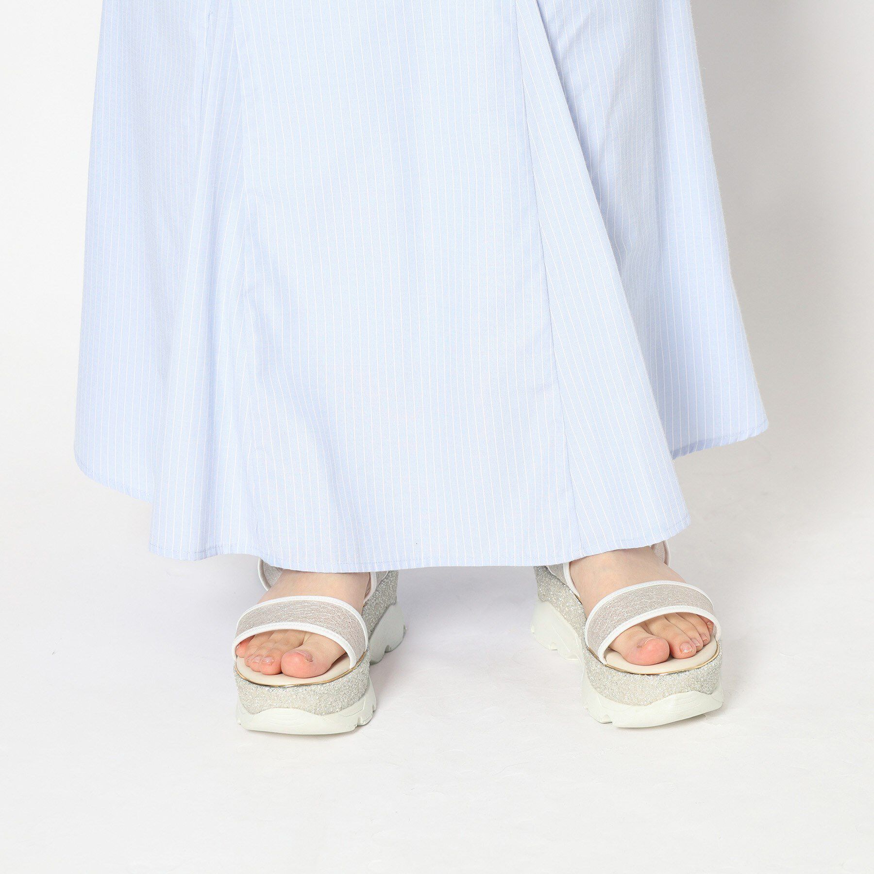 ESPERANZA「厚底ラメスポサン」|サンダル|