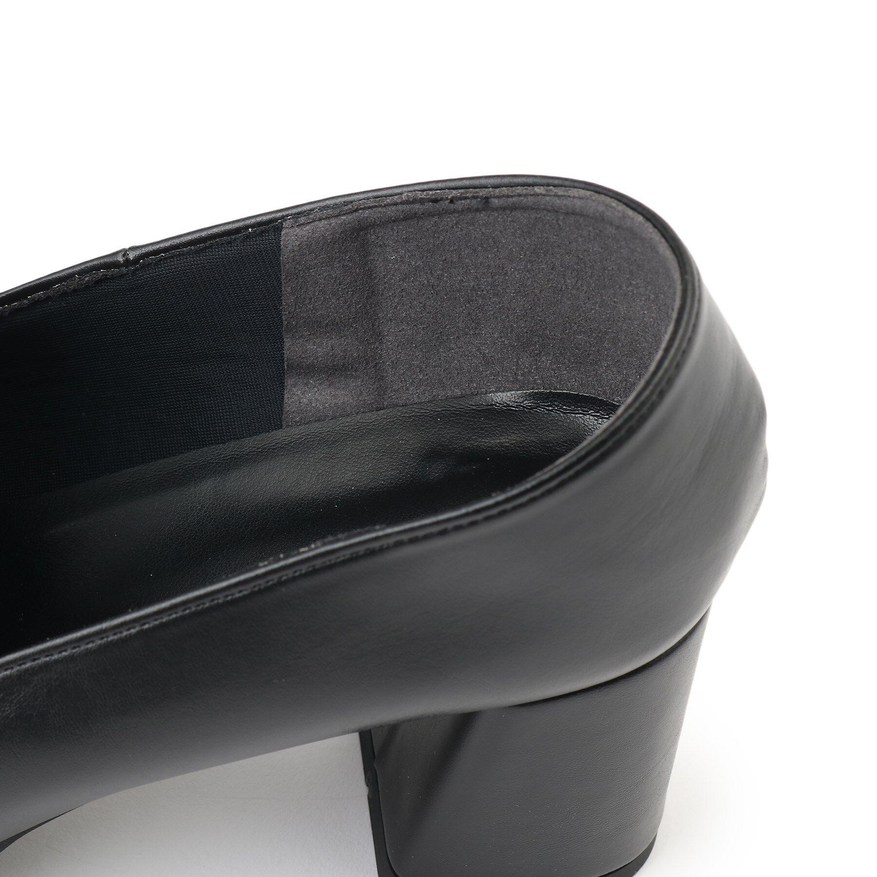 ESPERANZA「スクエアブロックヒールベルトローファー レイン対応」|パンプス|