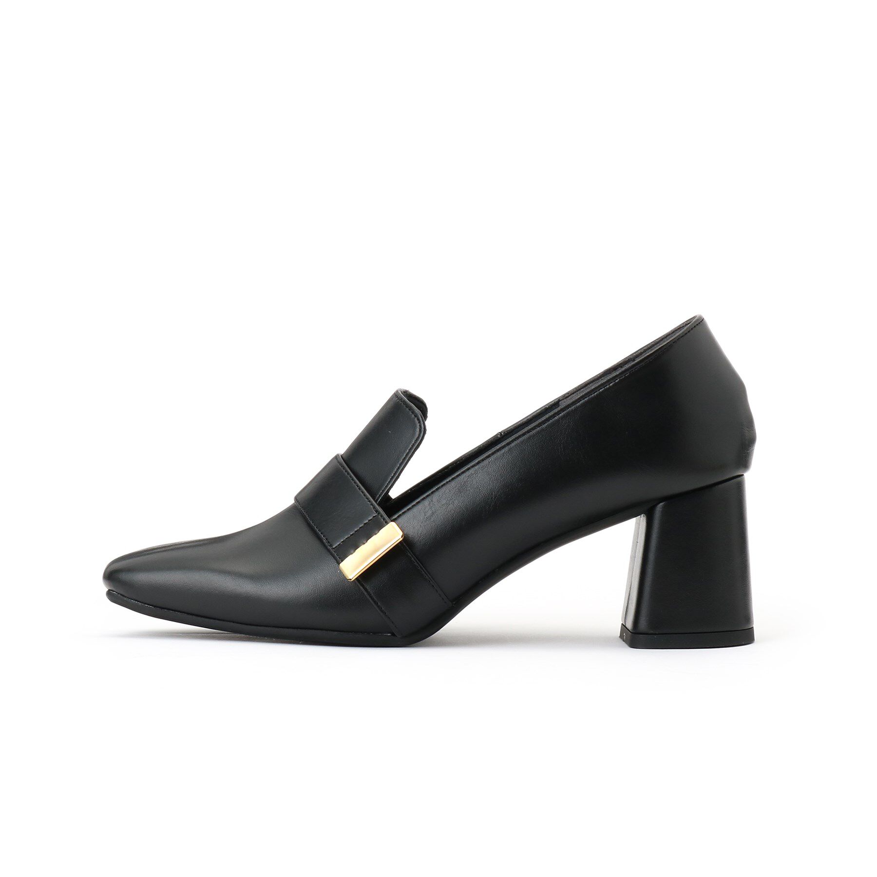 ESPERANZA「スクエアブロックヒールベルトローファー レイン対応」|パンプス|