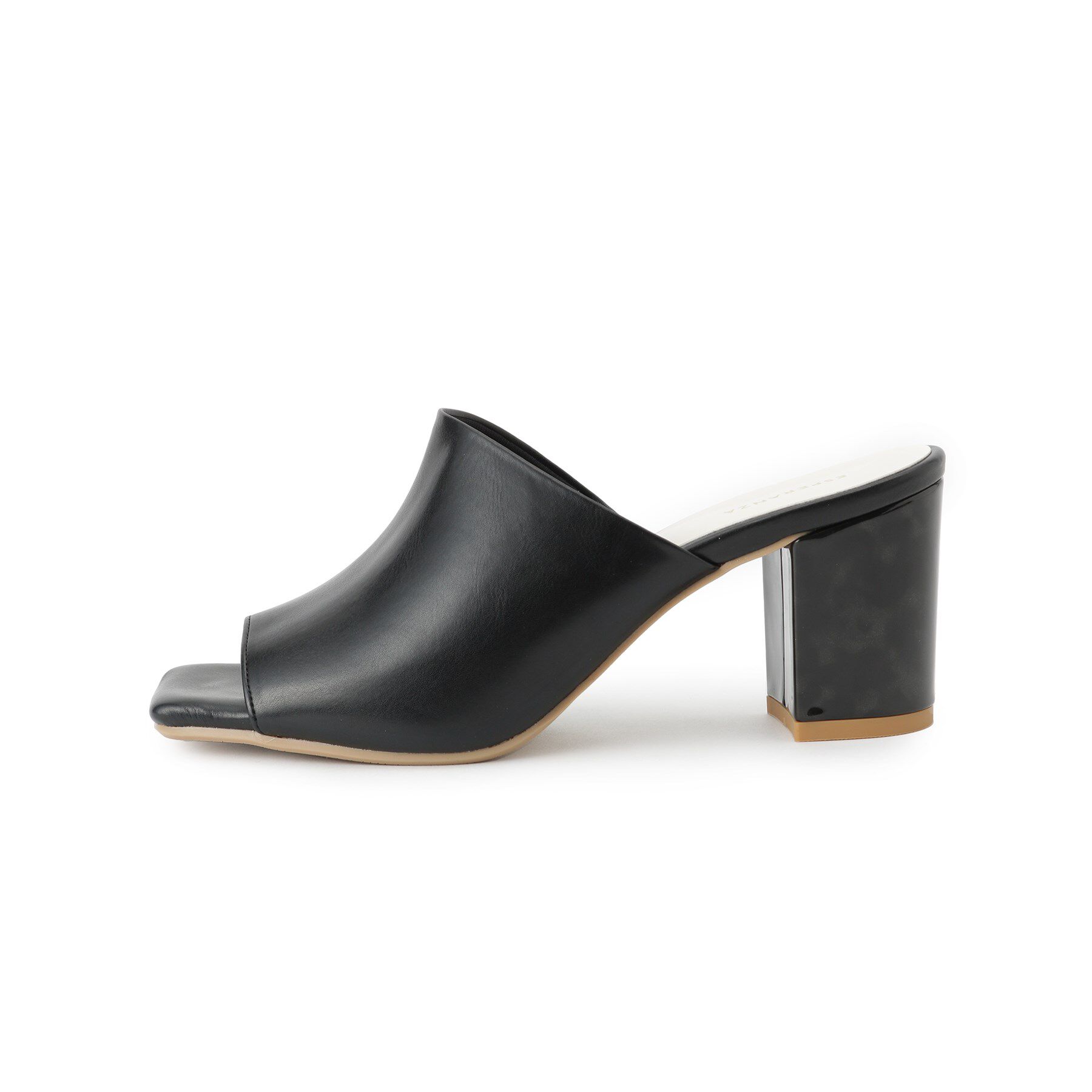 ESPERANZA「スクエアトゥブロックヒールミュール」|サンダル|