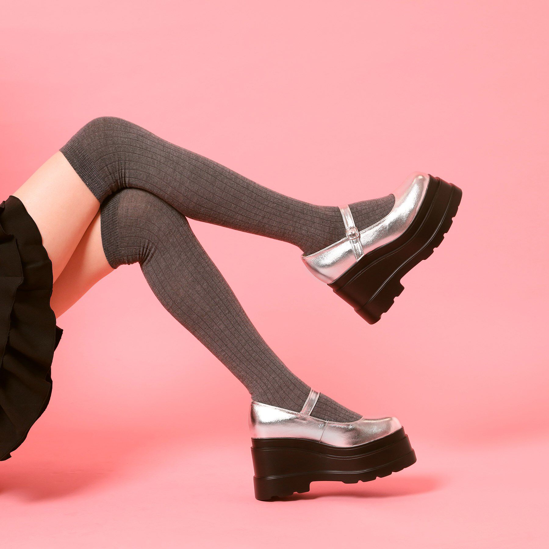 csT&P「ストラップ厚底パンプス」|パンプス|