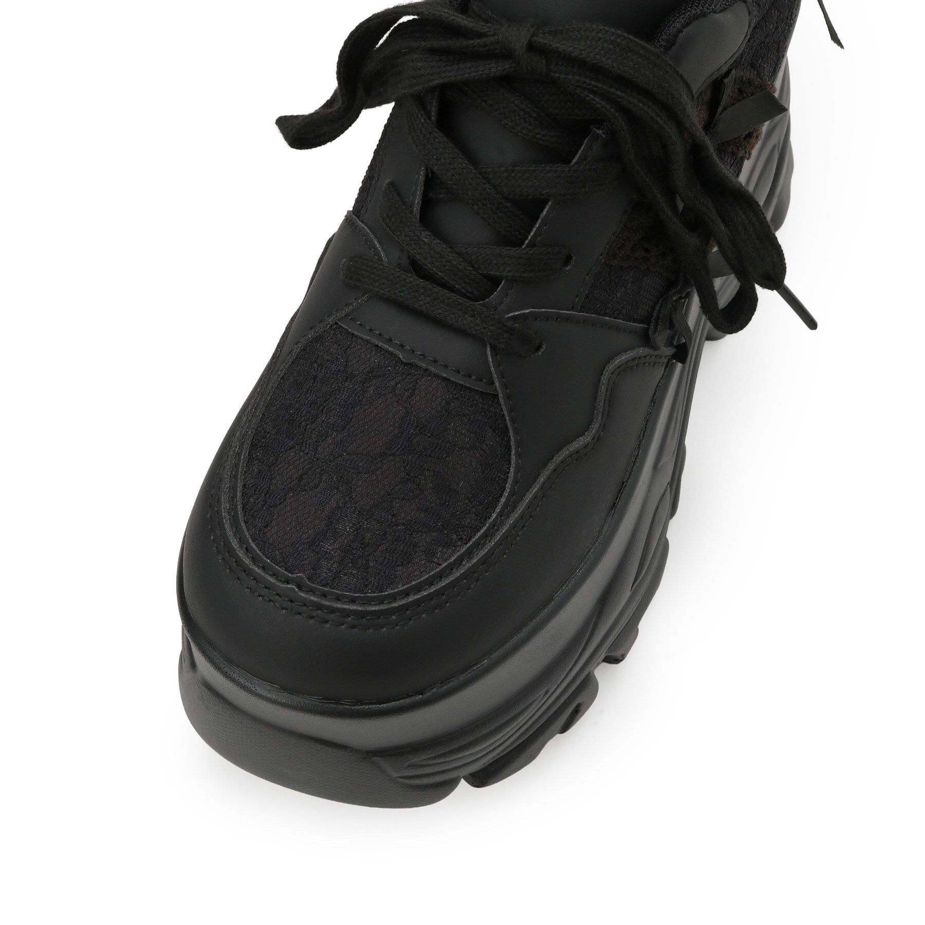 csT&P「リボンレース 厚底スニーカー」|スニーカー|