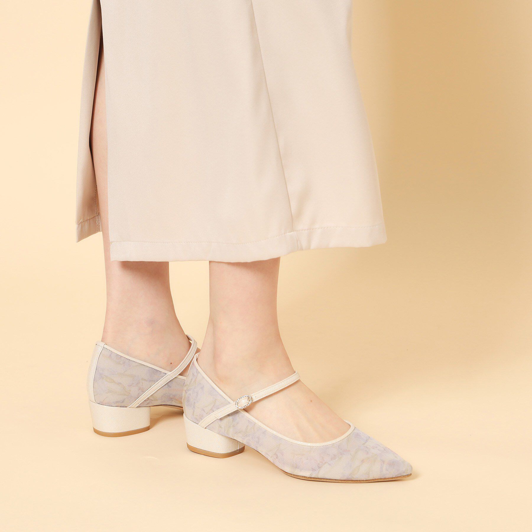 ESPERANZA「甲ストラップシアーパンプス」|パンプス|