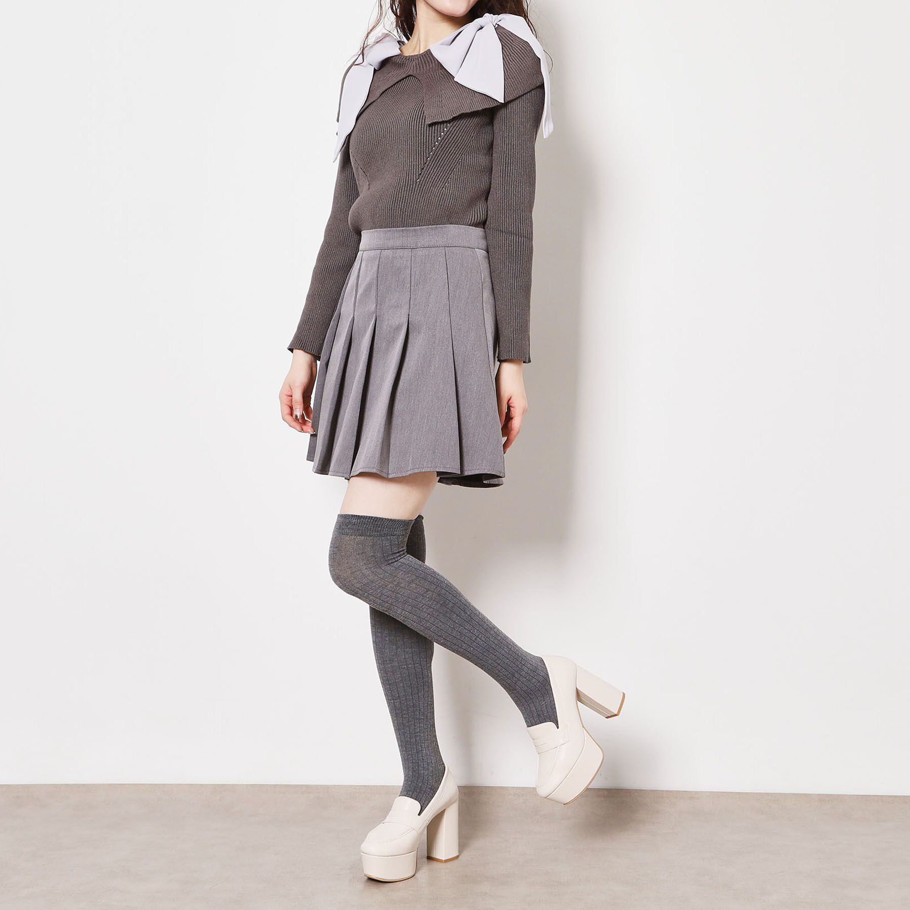 ESPERANZA「【ラク盛り/ローファー】リピーター続出／脚長美脚 厚底ローファー」|パンプス|