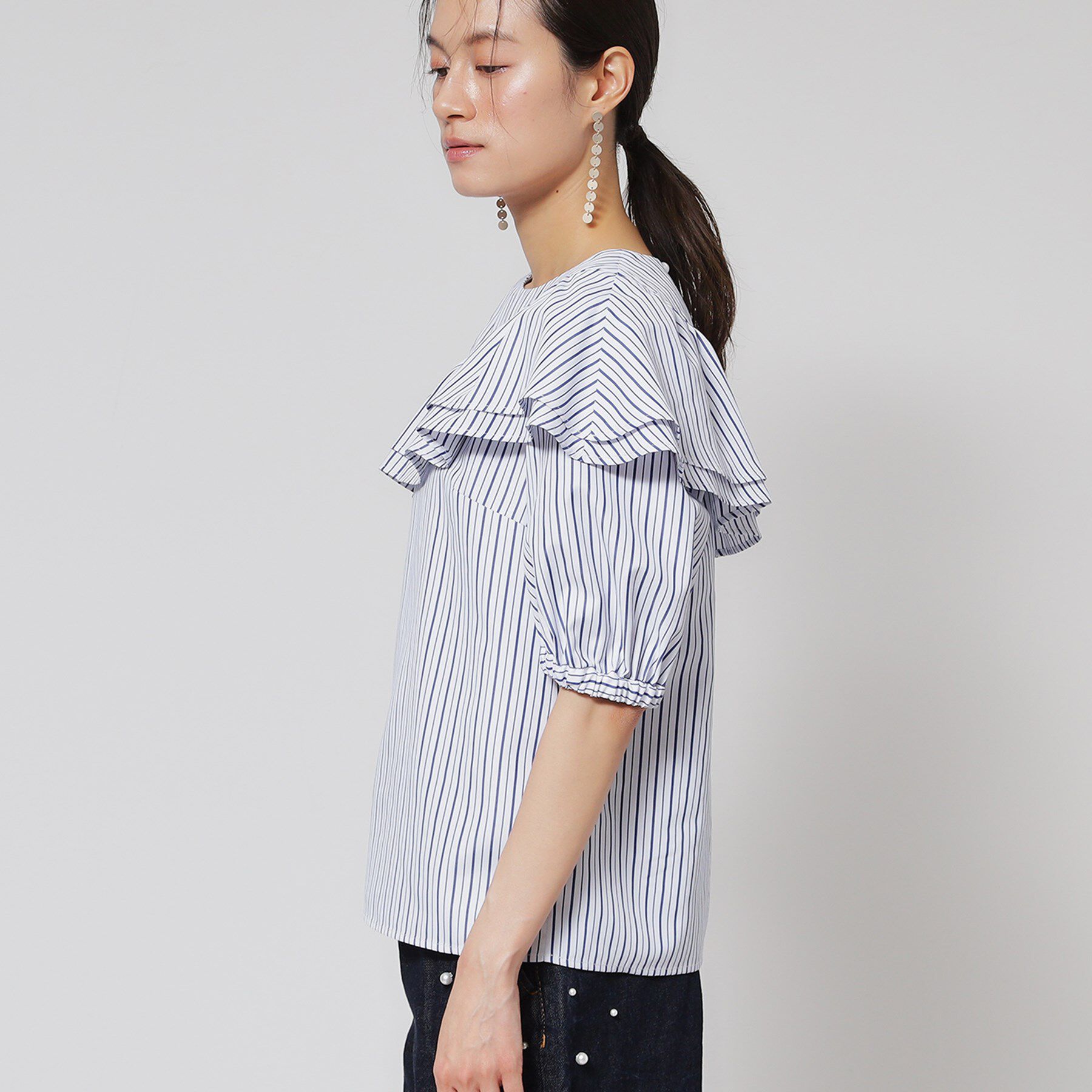 SunaUna「【今年はこれで決まり！／アシメフリル】ブラウス」|シャツ・ブラウス|