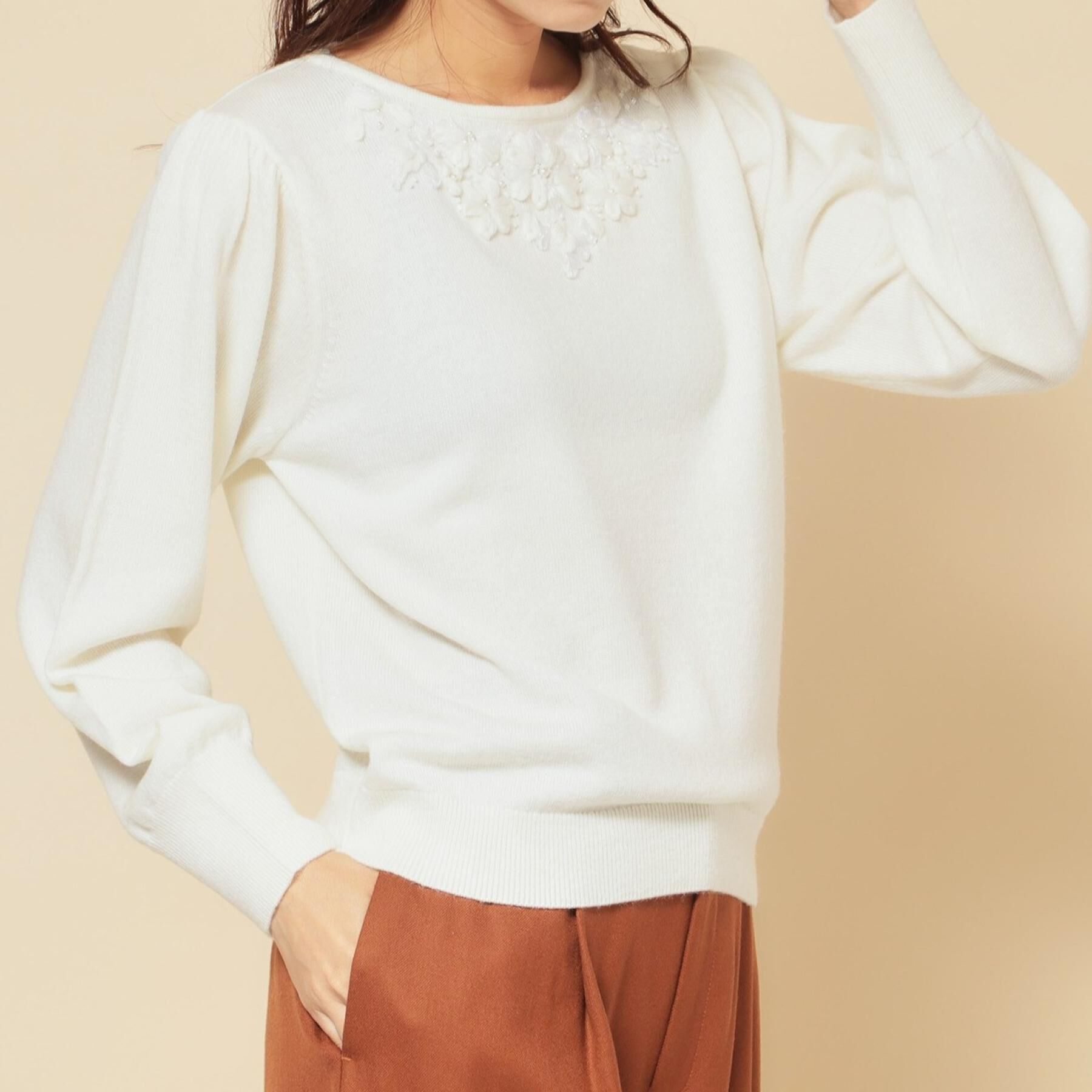 SunaUna「【上品/華やか】クラフトニット」|ニット・セーター|