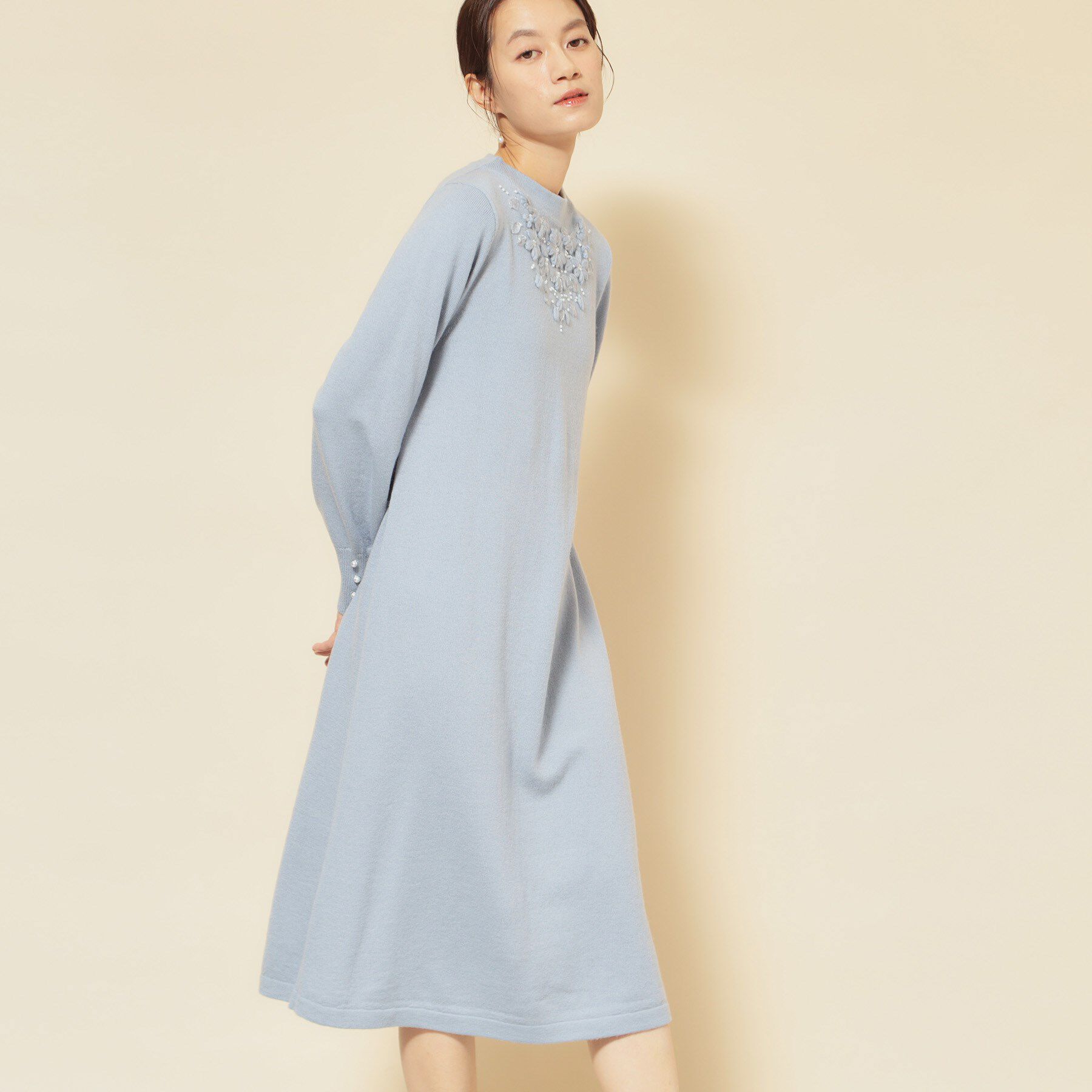 SunaUna「【SS～Lサイズ展開／クラフトワンピース】」|ワンピース|ブルー(091)