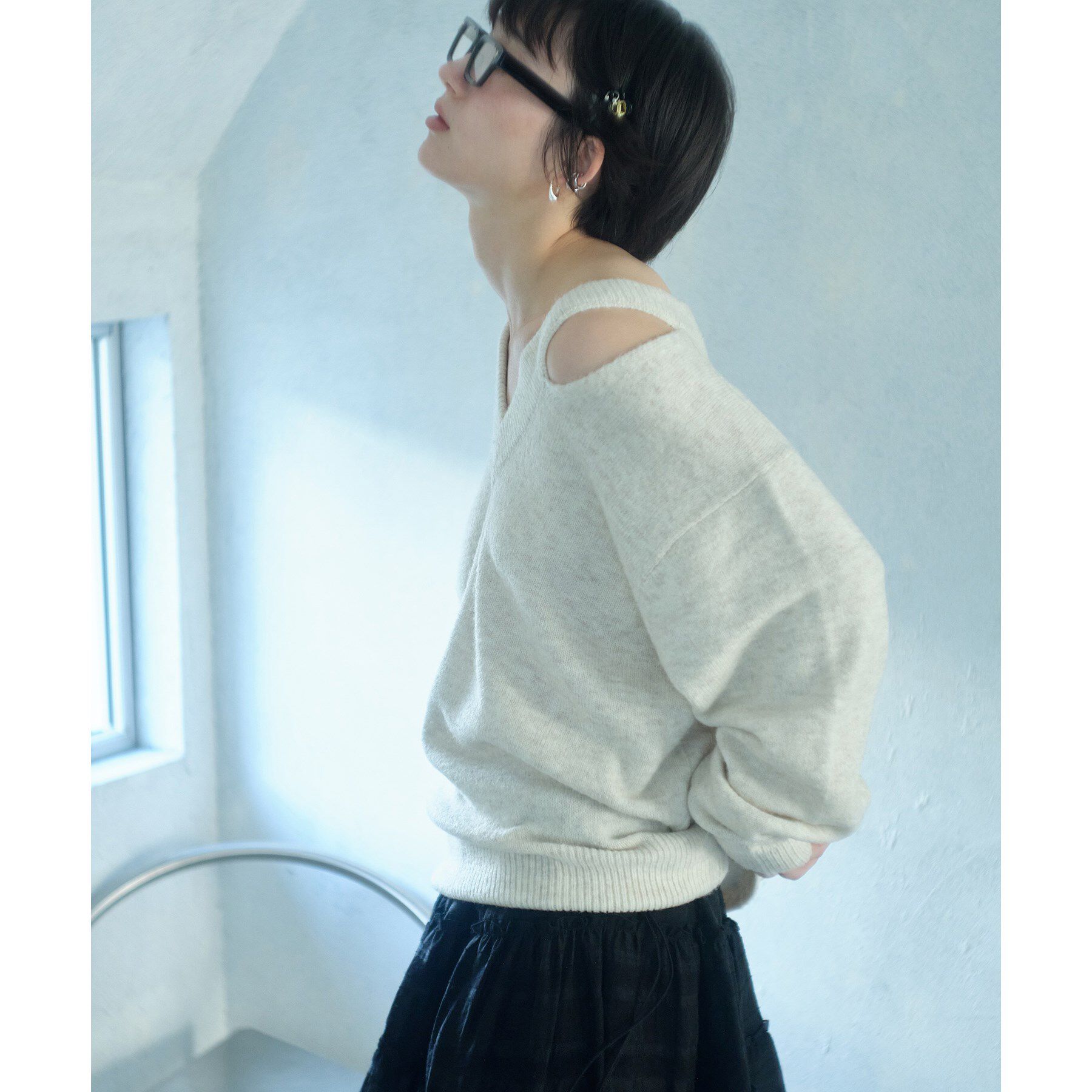 CODE A「M cloudy over V pullover」|ニット・セーター|
