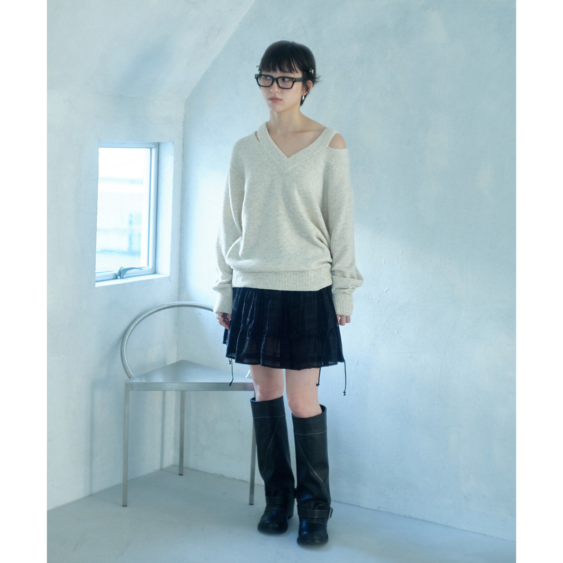 CODE A「M cloudy over V pullover」|ニット・セーター|