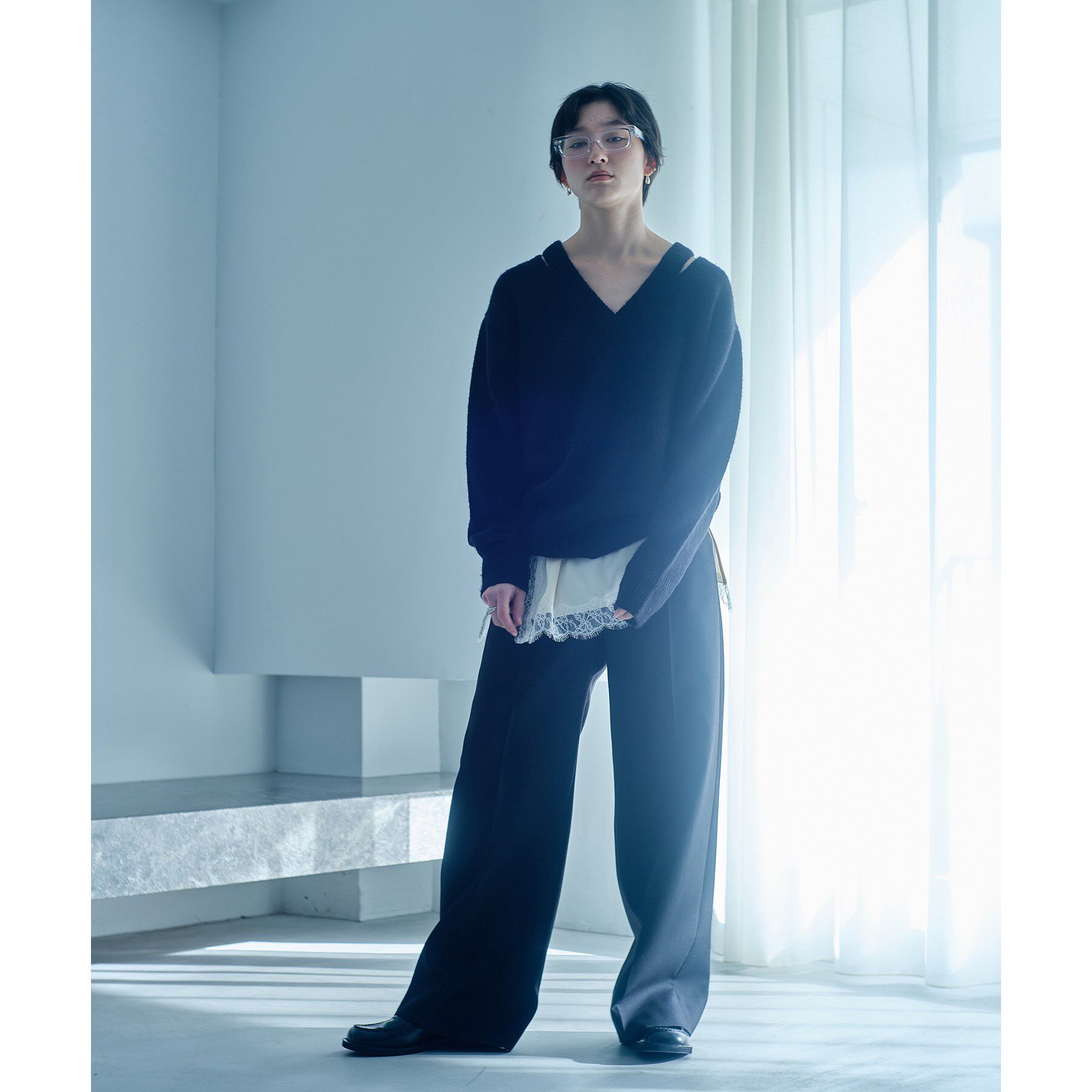 CODE A「M cloudy over V pullover」|ニット・セーター|