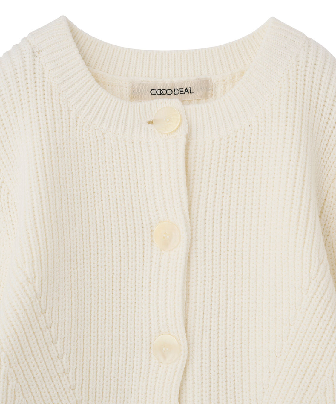 COCO DEAL「ペプラムボタンニット」|ニット・セーター|