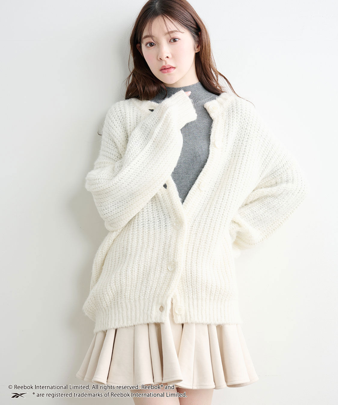 COCO DEAL「《COCO DEAL/Reebok》裏毛サーキュラーミニスカート」|スカート|