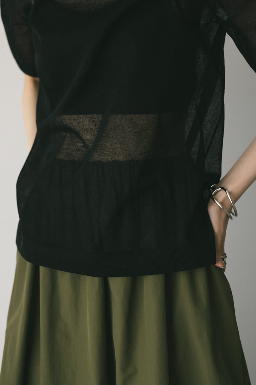 STYLEMIXER「ウォッシャブルリネンニットT」|ニット・セーター|