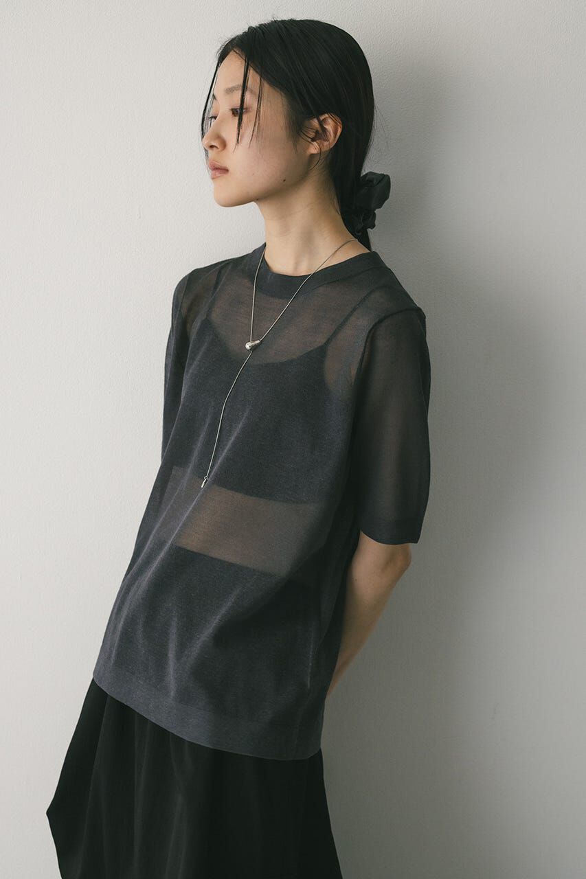 STYLEMIXER「ウォッシャブルリネンニットT」|ニット・セーター|