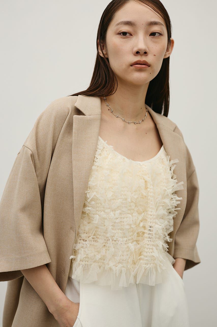 STYLEMIXER「チュールフリルキャミ」|キャミソール|IVOY3