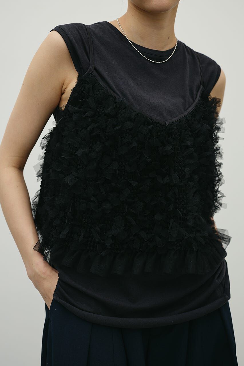 STYLEMIXER「チュールフリルキャミ」|キャミソール|