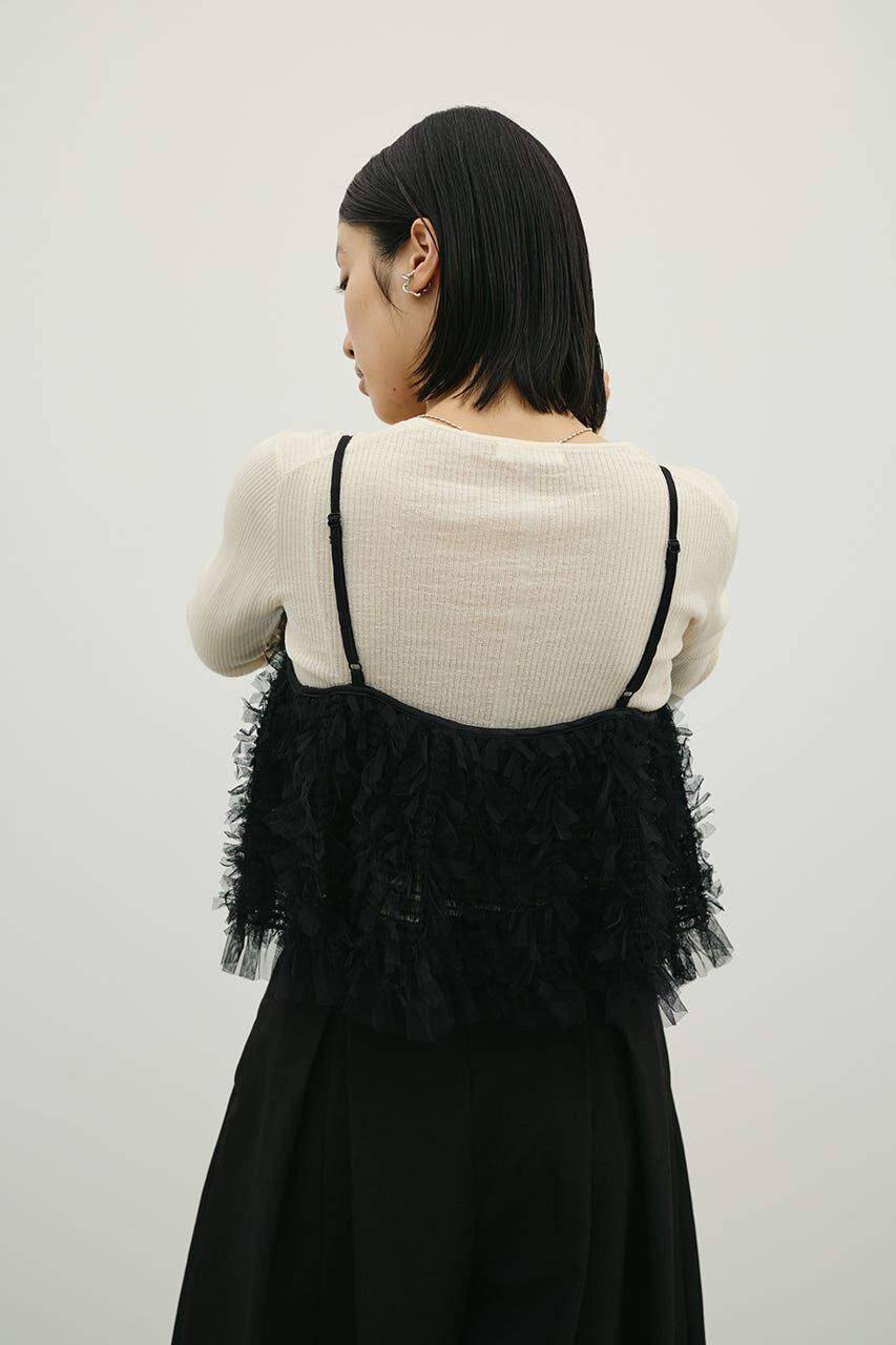 STYLEMIXER「チュールフリルキャミ」|キャミソール|