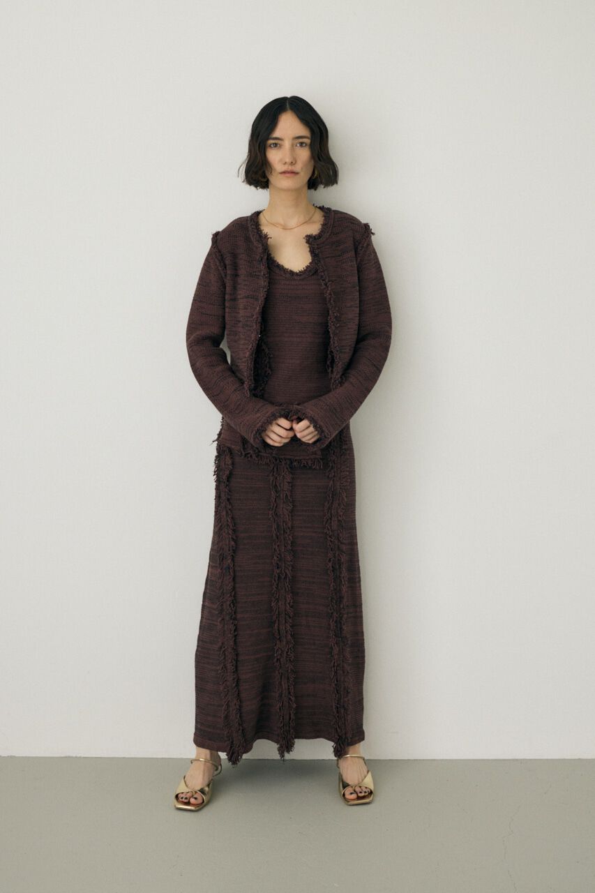 MOUSSY「ツイードニットスカート　オーガニックコットン使用」|スカート|