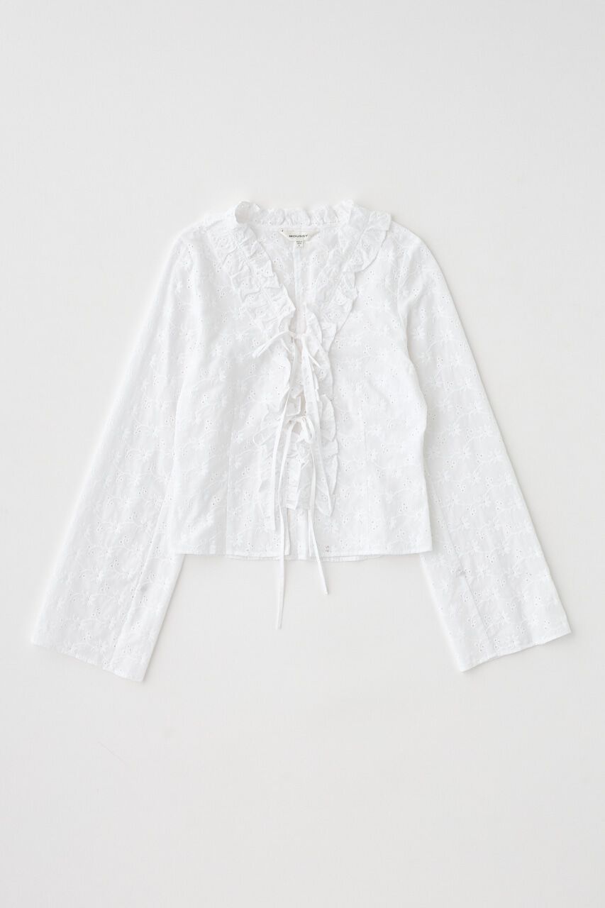 MOUSSY「FRONT TIE EYELET シャツ」|シャツ・ブラウス|