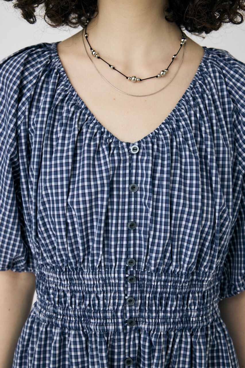 MOUSSY「WAIST GATHER ロングドレス」|ワンピース|