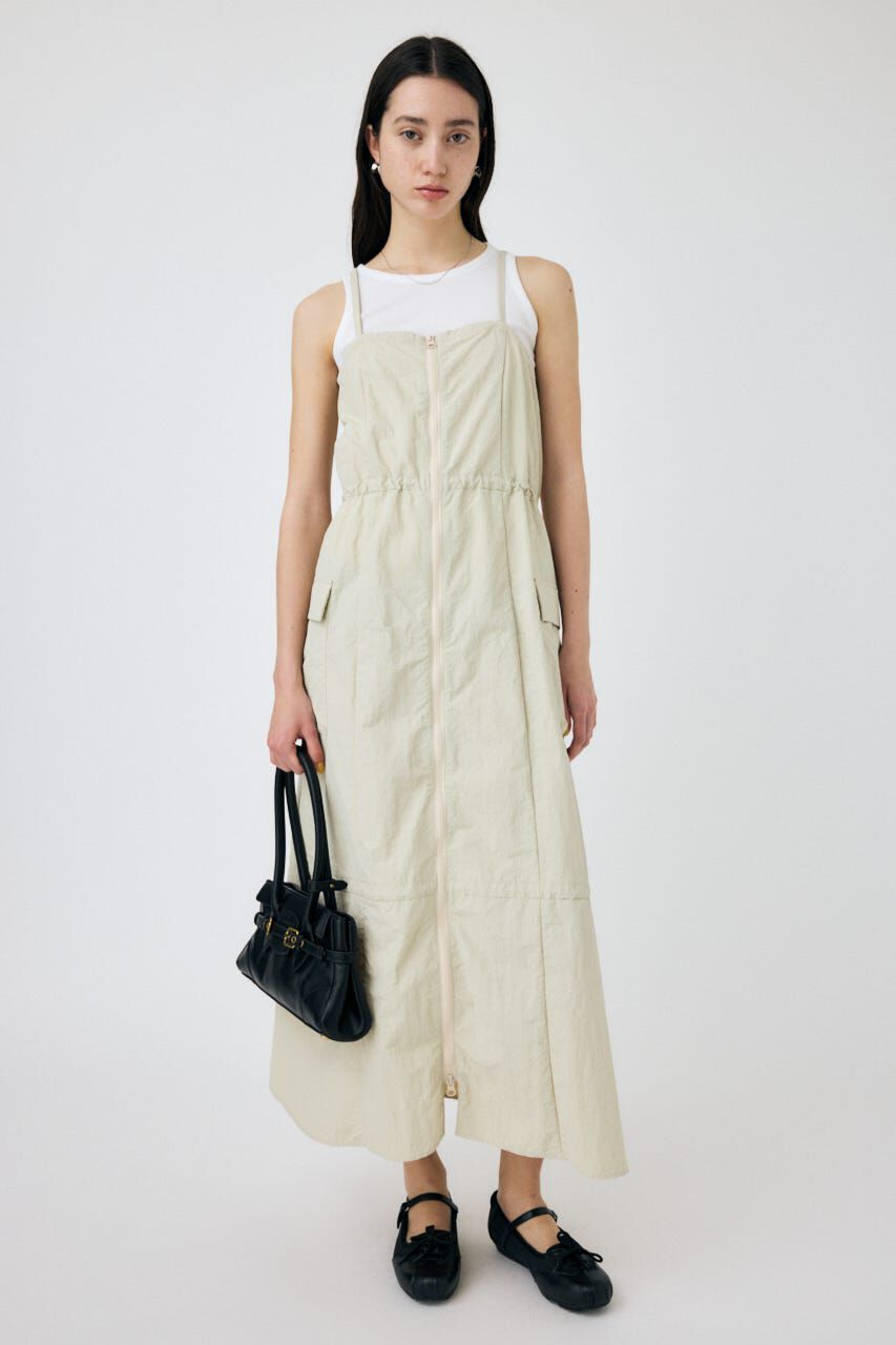 MOUSSY「TECHNICAL キャミドレス」|ワンピース|L/BEG1