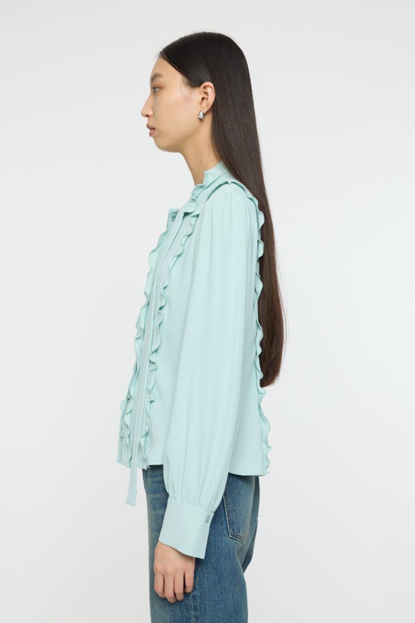 MOUSSY「GEORGETTE RUFFLES ブラウス」|シャツ・ブラウス|