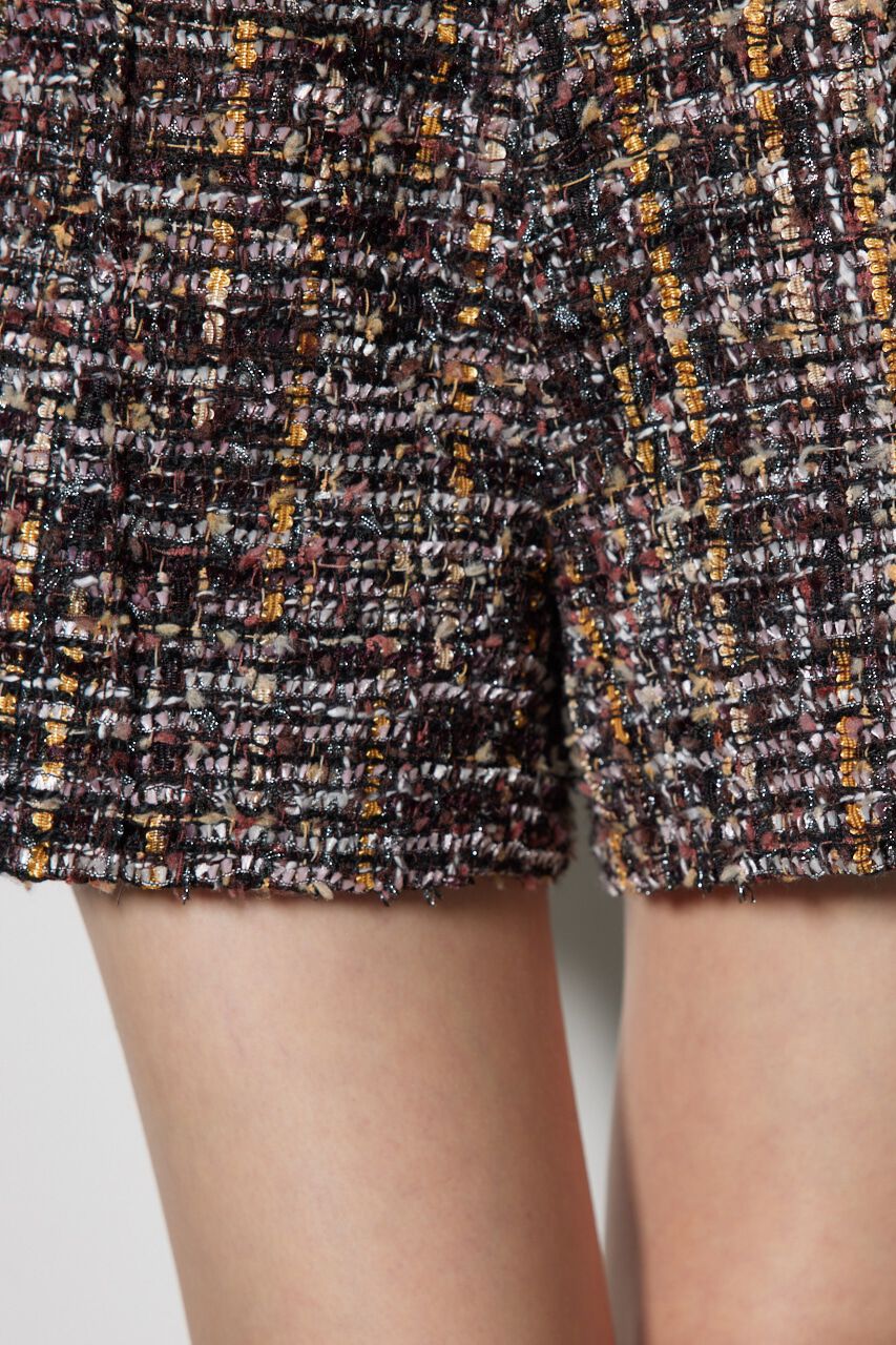 rienda「ツイードハイウエストショートパンツ」|その他|