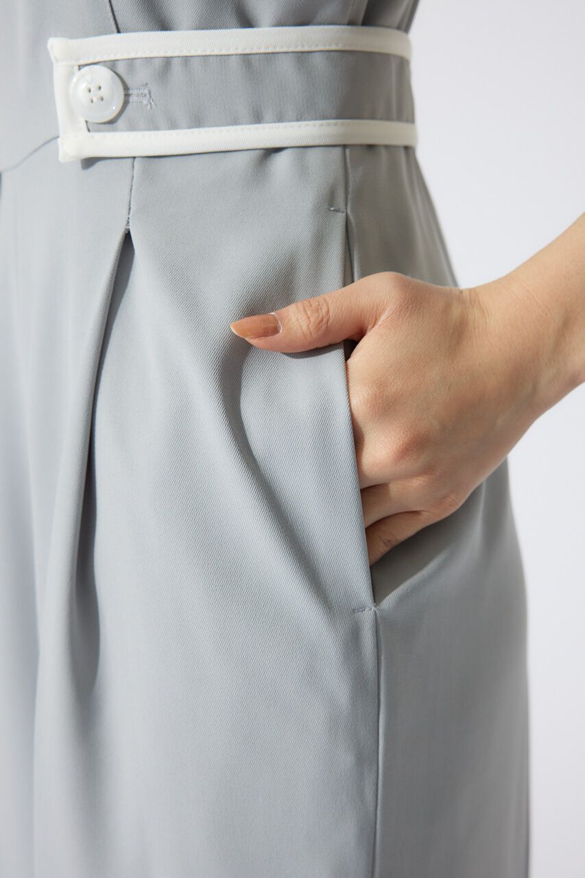 rienda「バイカラーロンパース」|ワンピース|