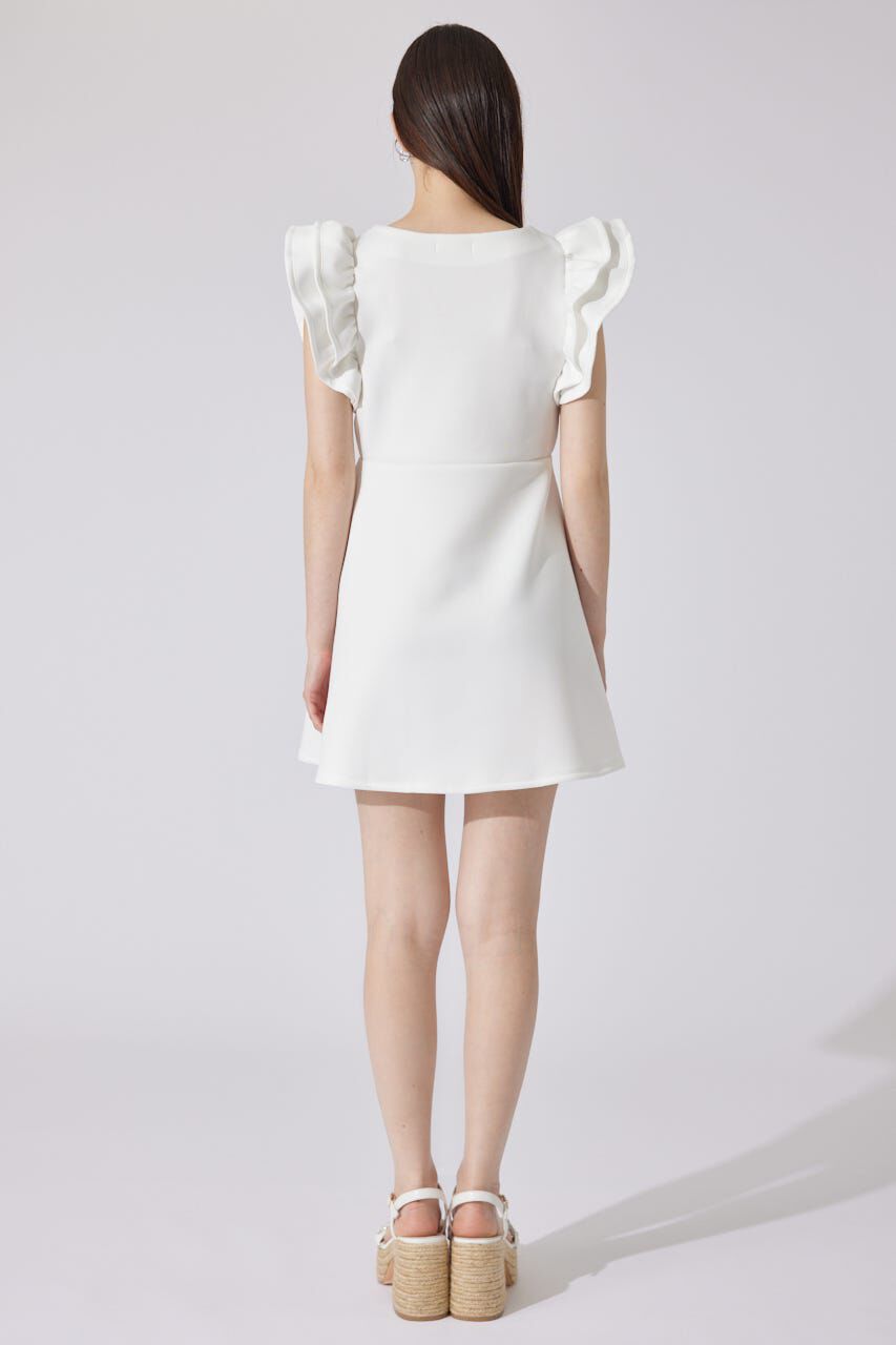 rienda「RDショルダーフリルカットミニワンピース」|ワンピース|