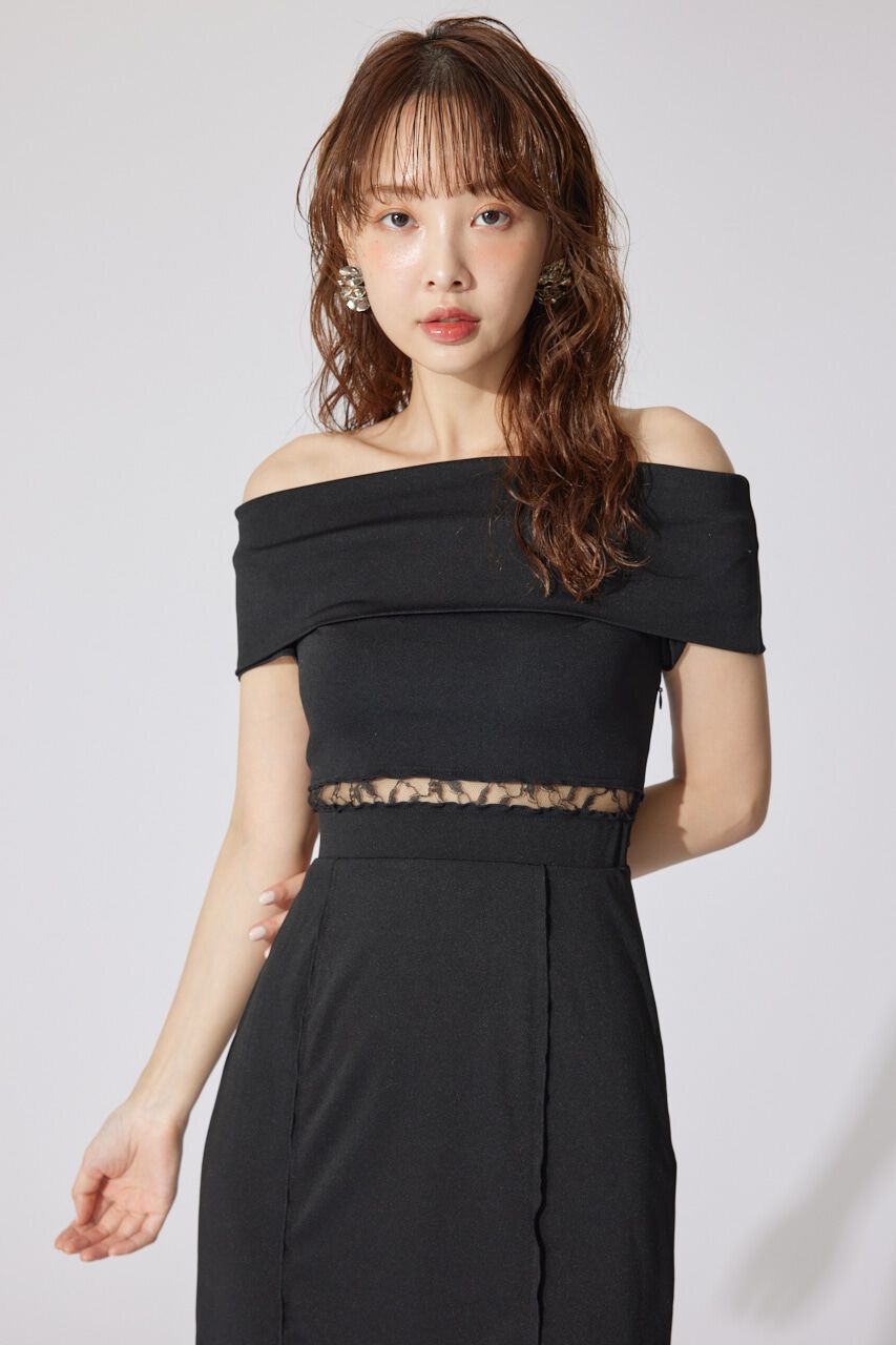 rienda「レースコンビオフショルカットワンピース」|ワンピース|