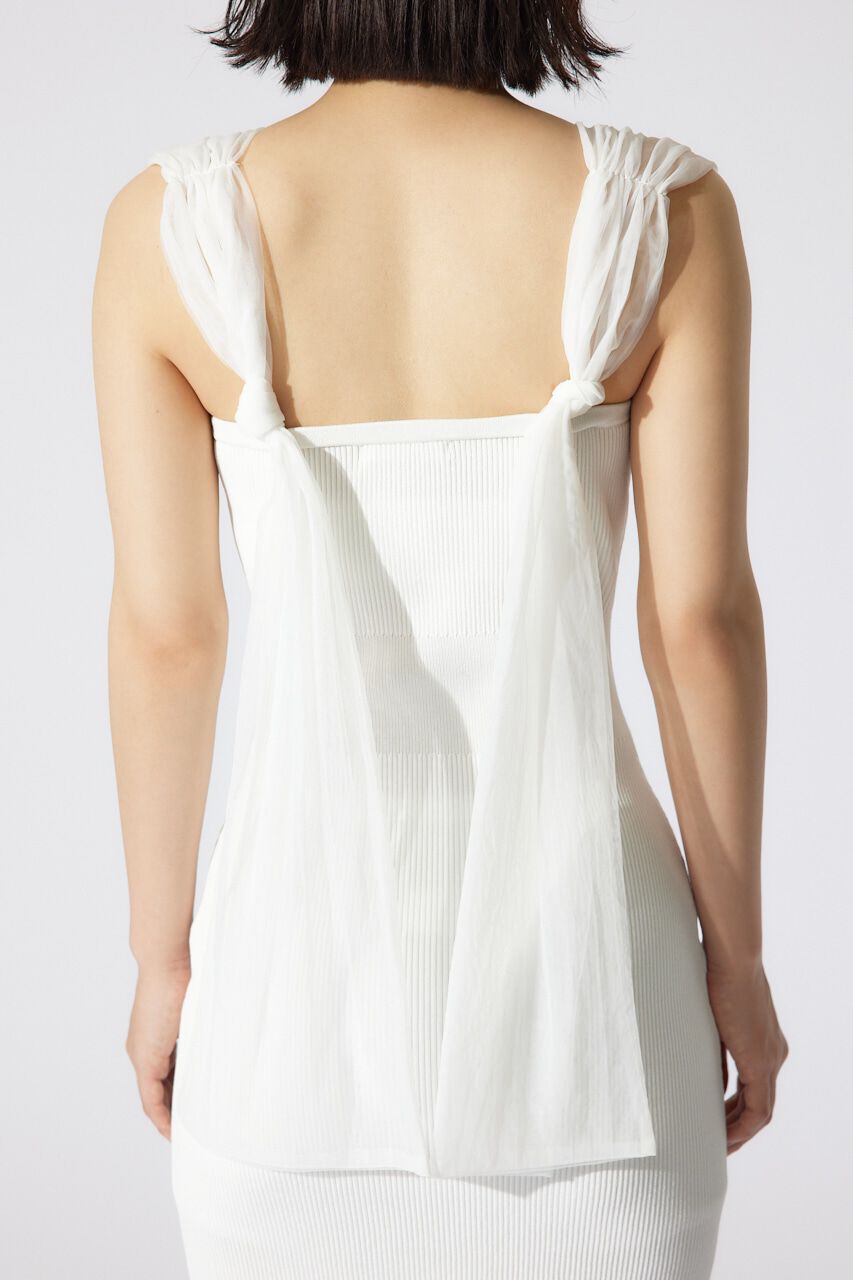 rienda「チュールレイヤードホルターニットワンピース」|ワンピース|