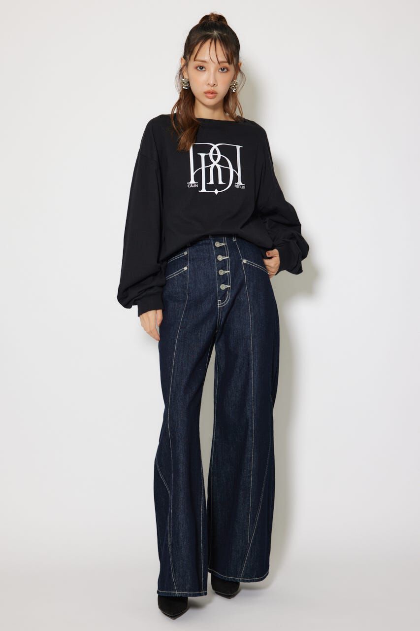 rienda「RDロゴロングTシャツ」|Tシャツ・カットソー|