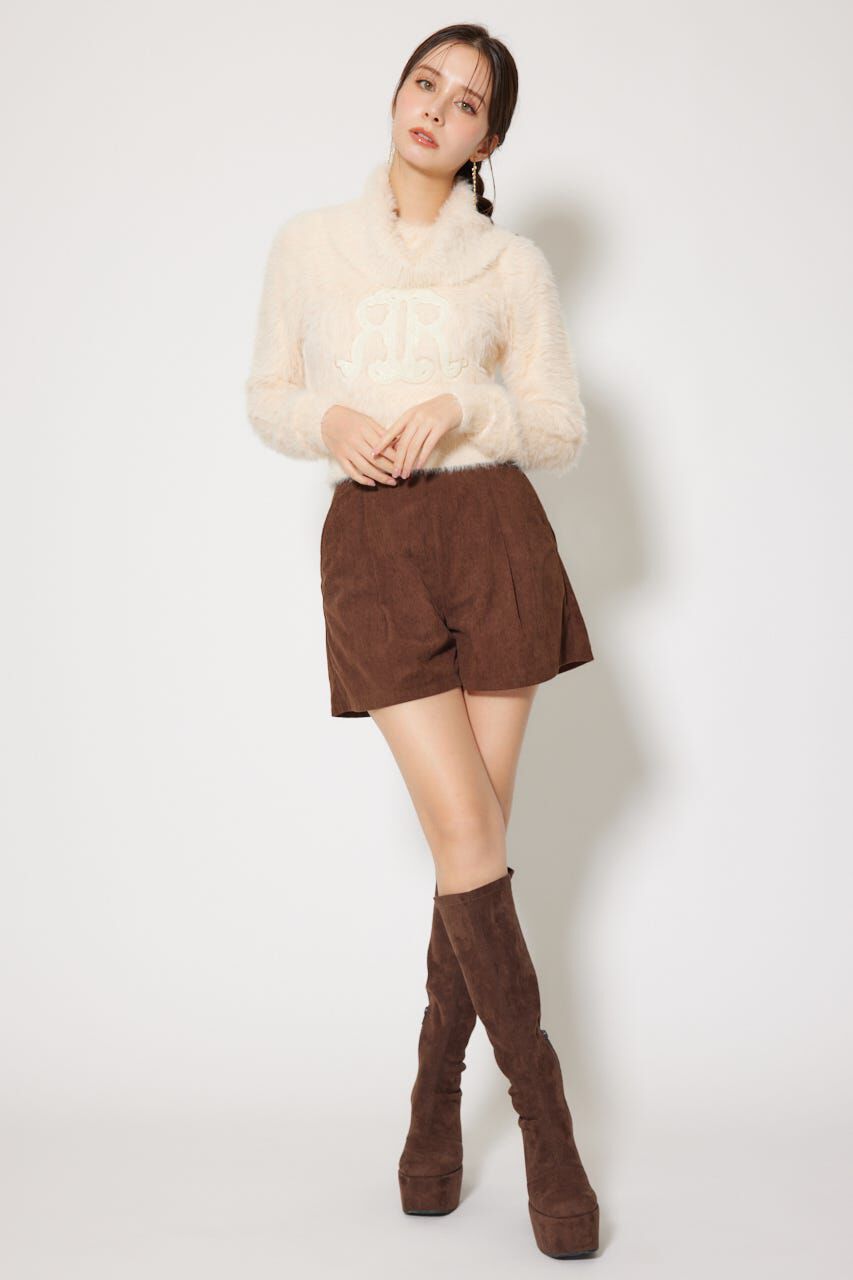 rienda「ボタニカルRロゴニットトップス」|ニット・セーター|