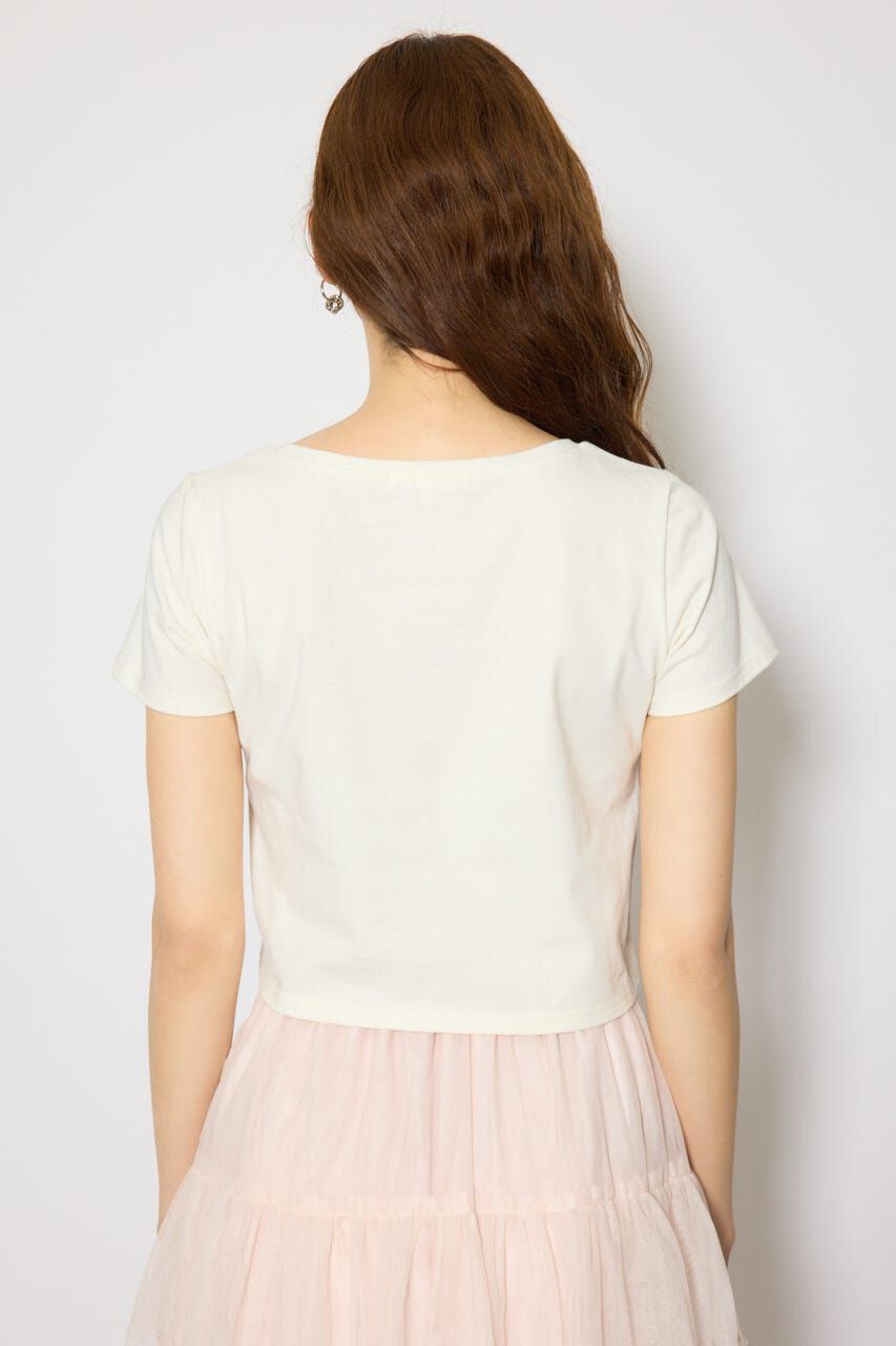 rienda「モチーフフォトショートTシャツ」|Tシャツ・カットソー|