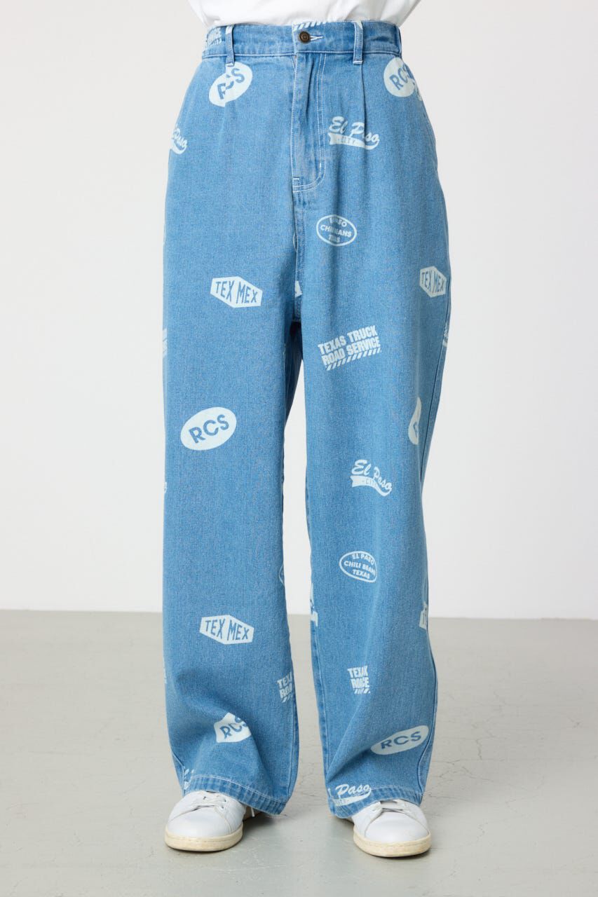 RODEO CROWNS「スタンプデニムパンツ」|デニム|