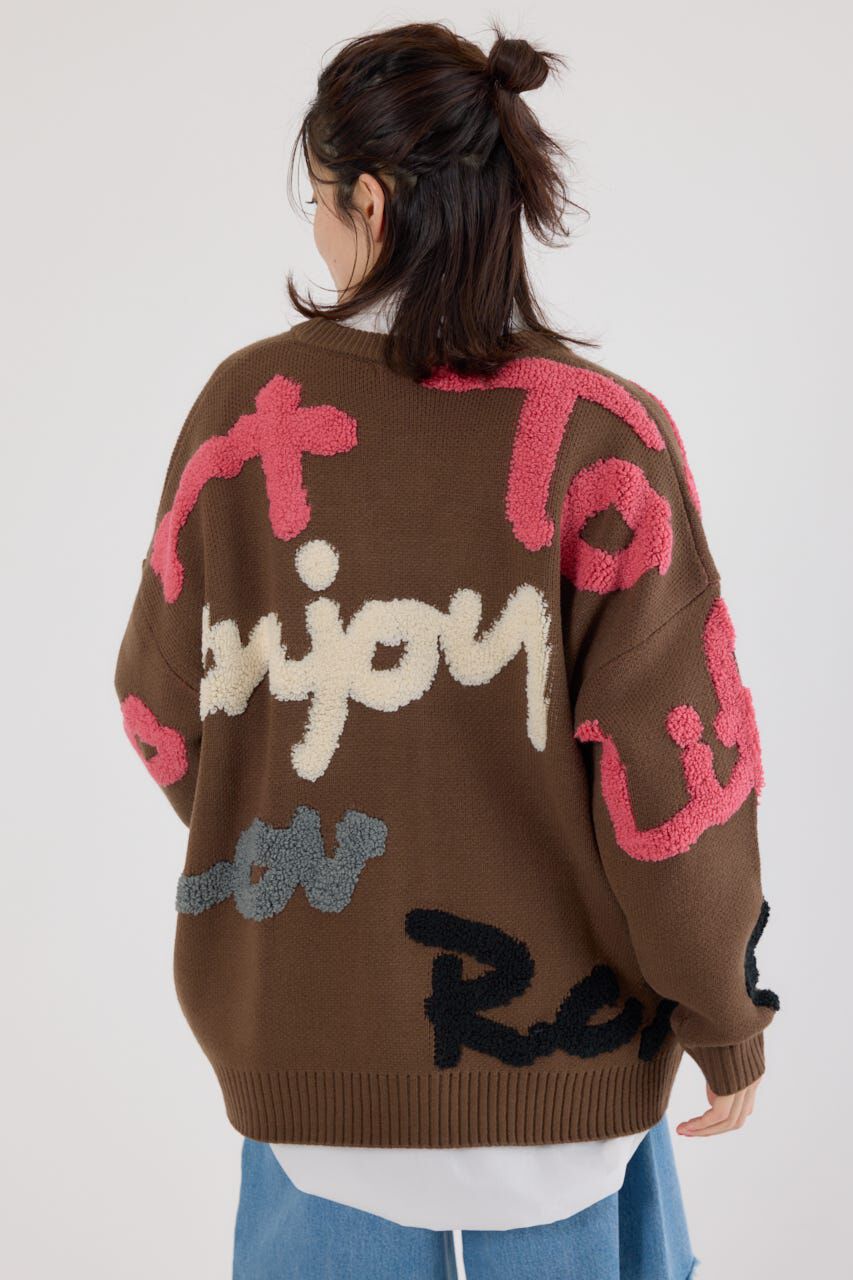 RODEO CROWNS「LETTER LOGOニットカーディガン」|カーディガン|